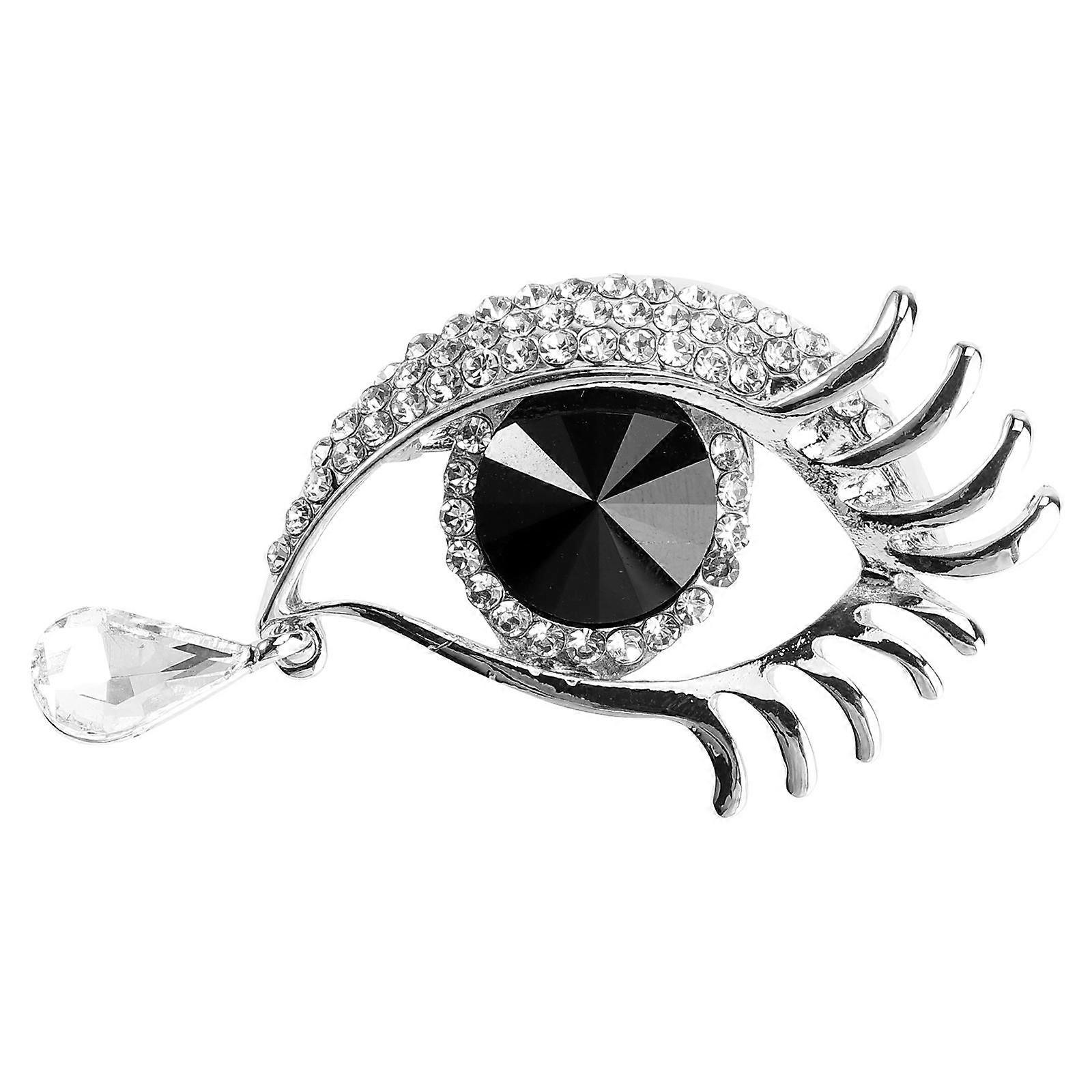 フラワーコサージュブローチエレガント女性用日常着フォーマルな機会シンプルな構造5x4cmブラックシルバーメッキ1個