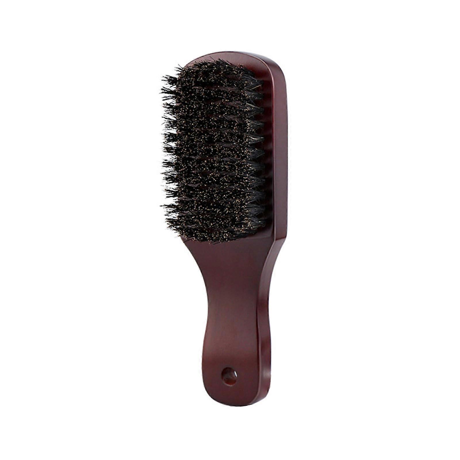 Natural Shaving Handle Brush Shaving Hair Men Wood Brush Bleach Creams (Brown, One Size) standard size brown
