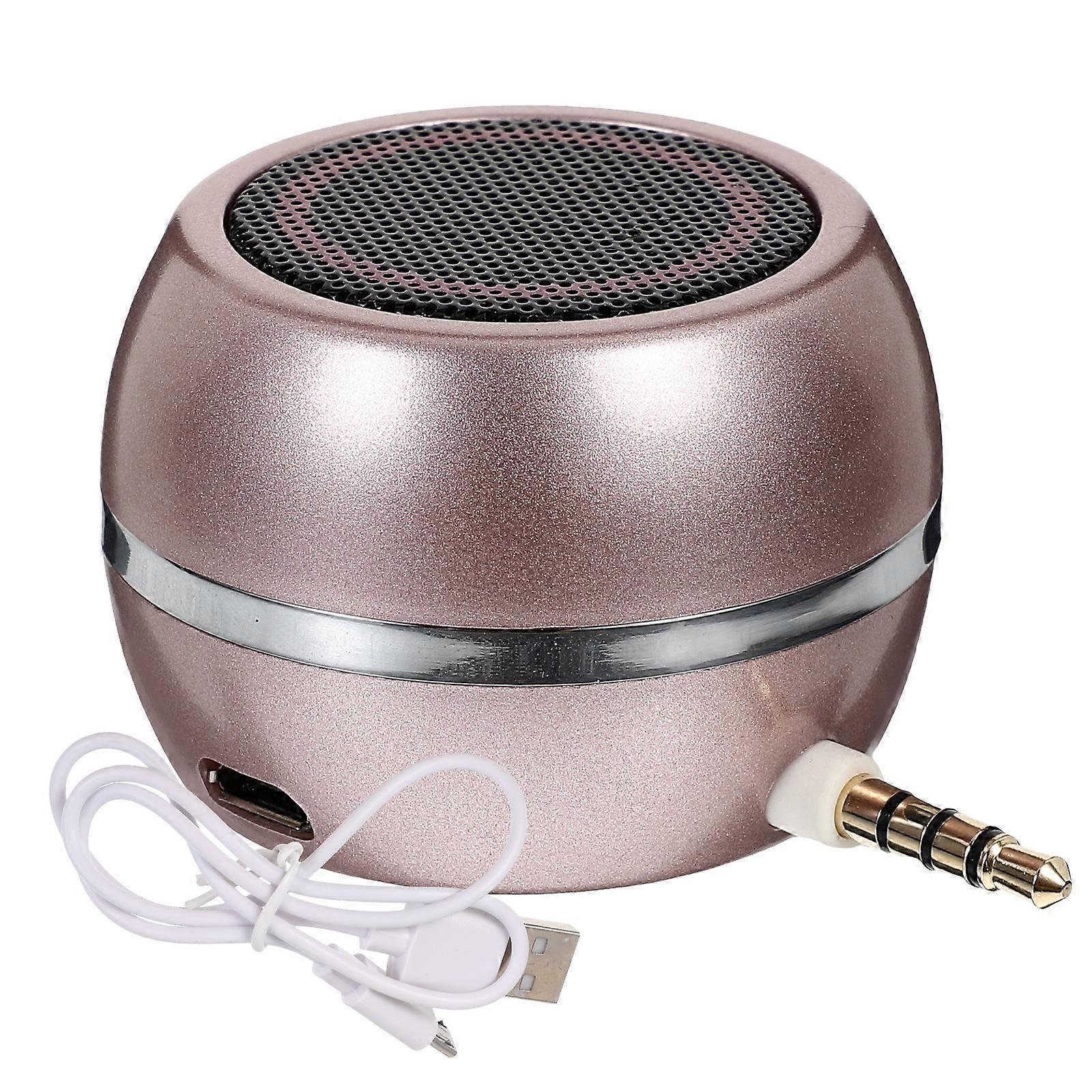Speakers Wired A5 Office Use Pink 4.2X4.2X3CM USB Rechargeable 1Pack