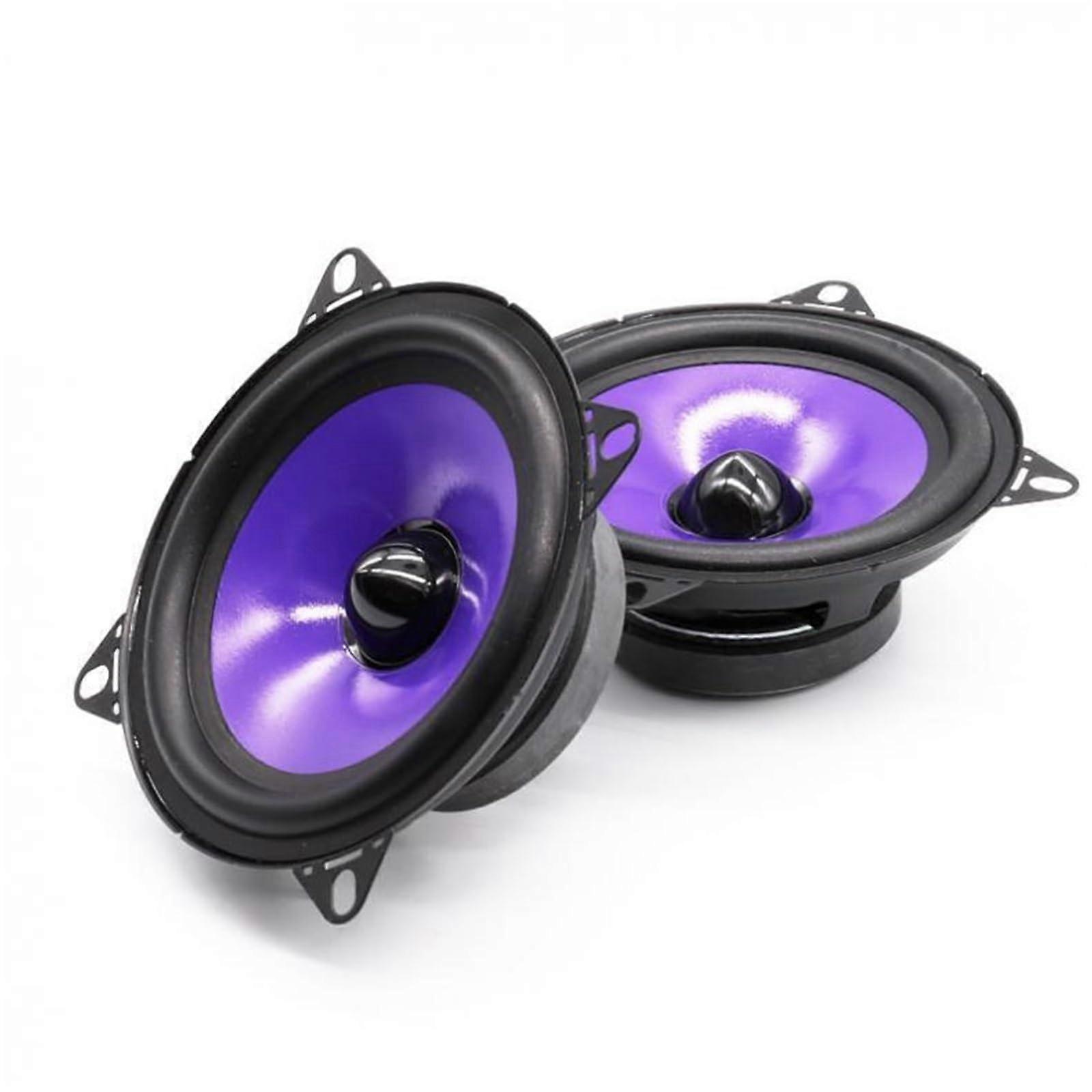 Tweeter 2 pieces 5/6.5 inch 80/90W car speaker fullrange frequency heavy midbass modified subwoofer audio tweeter (5 inch 80W).