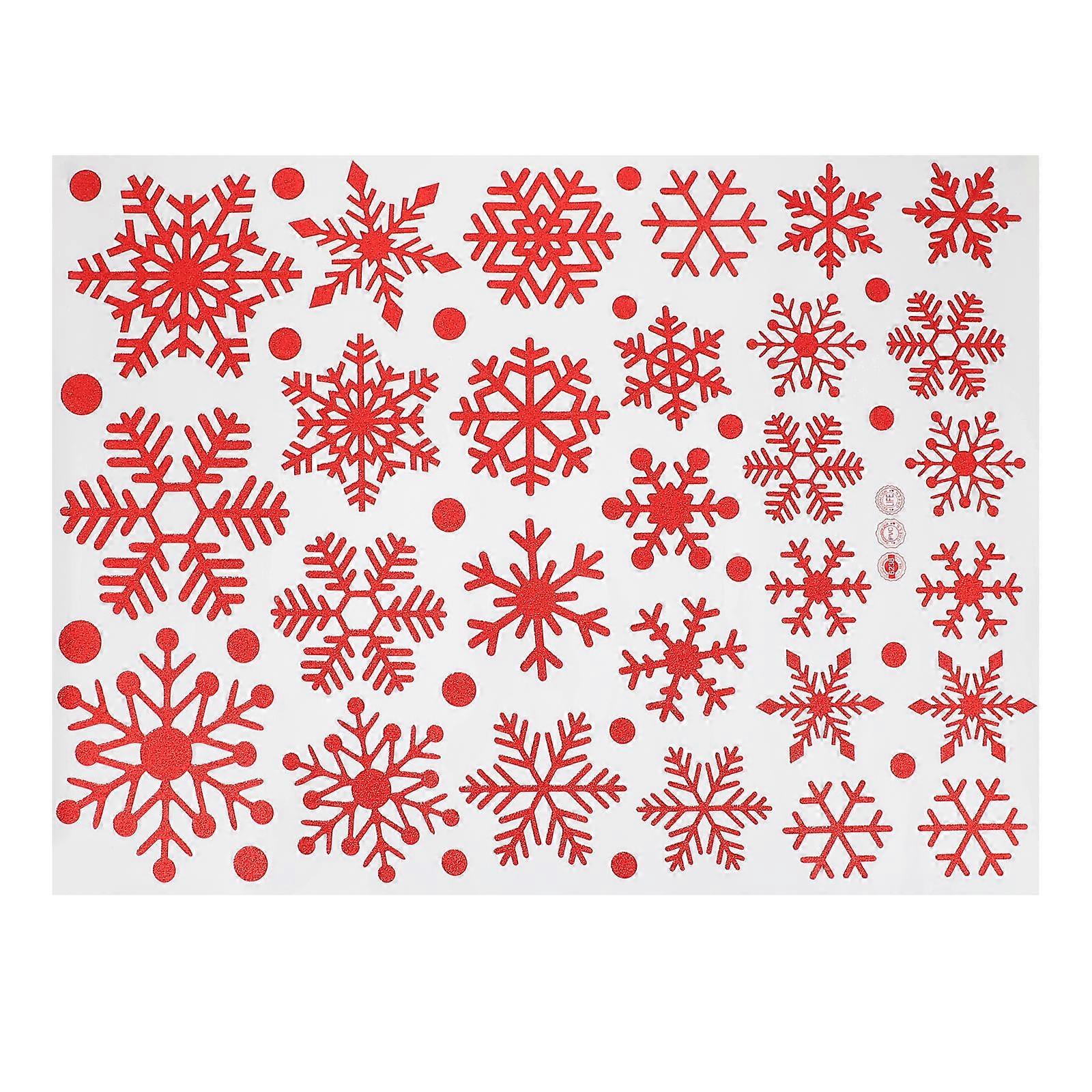 Xmas Window Clings PVC Christmas Decorations for Home Windows Repeated Use 1 Sheet