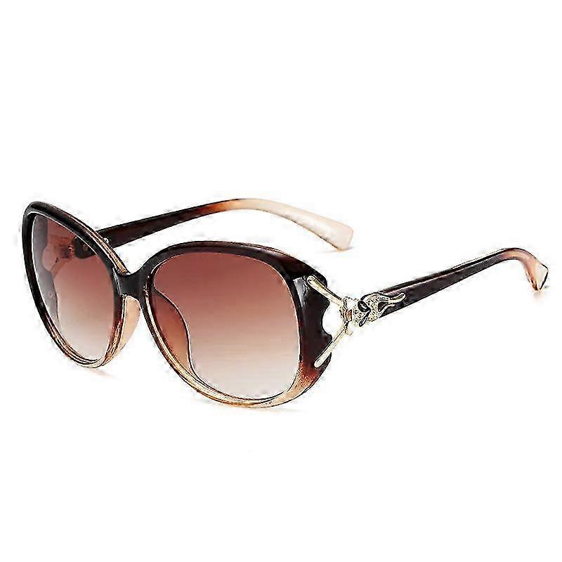 משקפי שמש אופנתיים לנשים רב-תכליתיים עם מסגרת גדולה - HD גוונים חיצוניים לצילומי רחוב וללבוש יומיומי