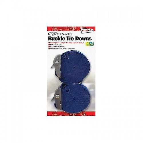 Streetwize Buckle Ratchet Straps (Pack of 2)