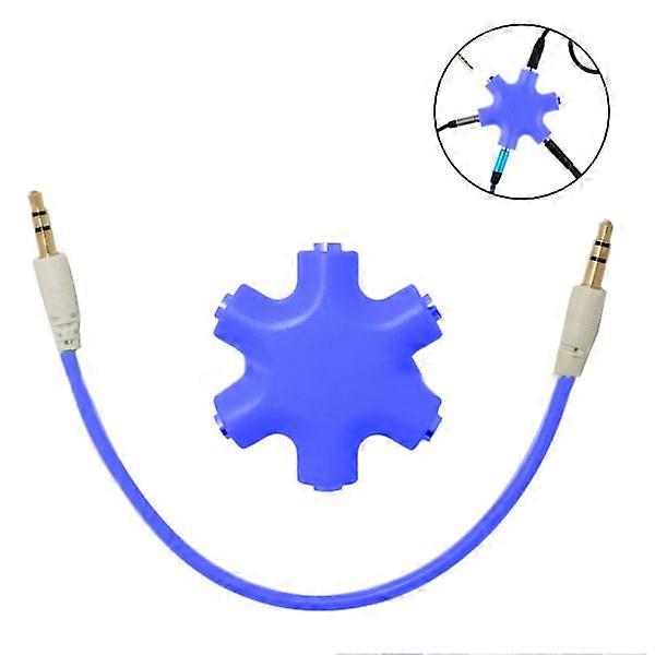 Multi headphone audio splitter connector