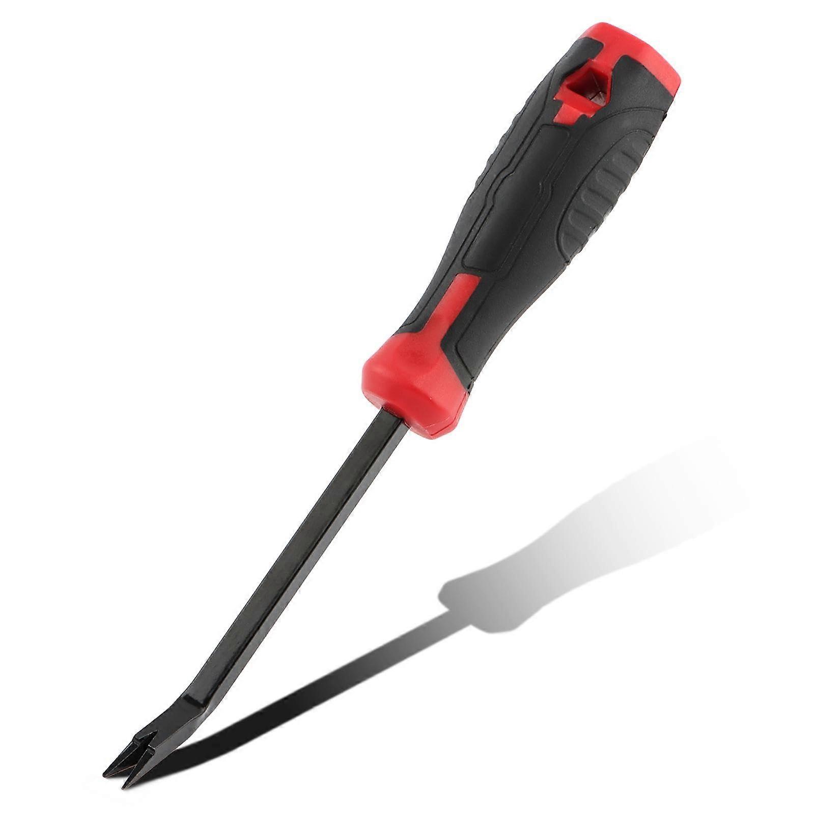 Heftklammerentferner für Teppich und Möbel, Robuster Polsterhefter in Rot, Ideal für Holz und Boden