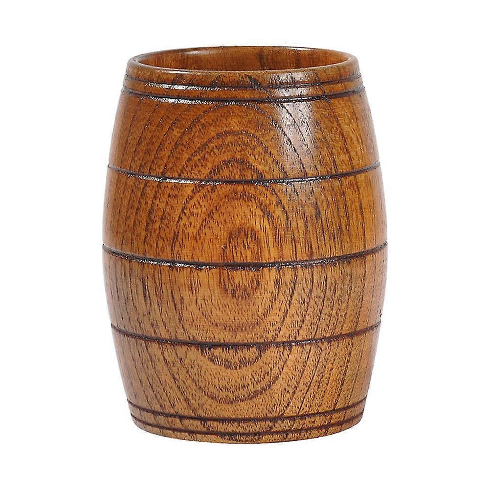 Barrel Shaped Wooden Mug for Coffee, Tea, Juice, and Hot Beverages – Simple Style Drinking Cup for Home and Restaurant Use