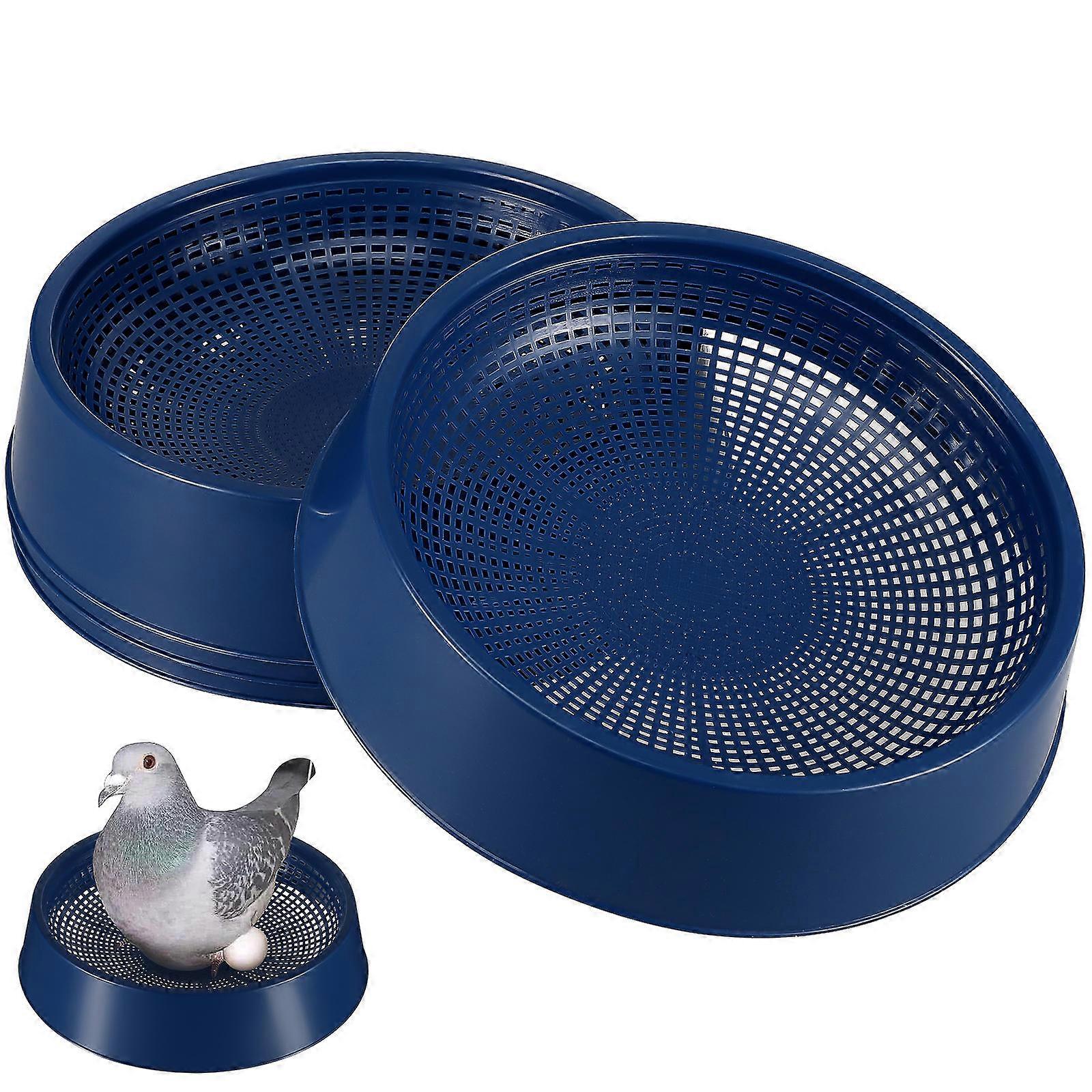 4 Pcs Plastic Bird Nesting Bowls Egg Basins for Pet Bird Cages Breeding and Hatching Accessories