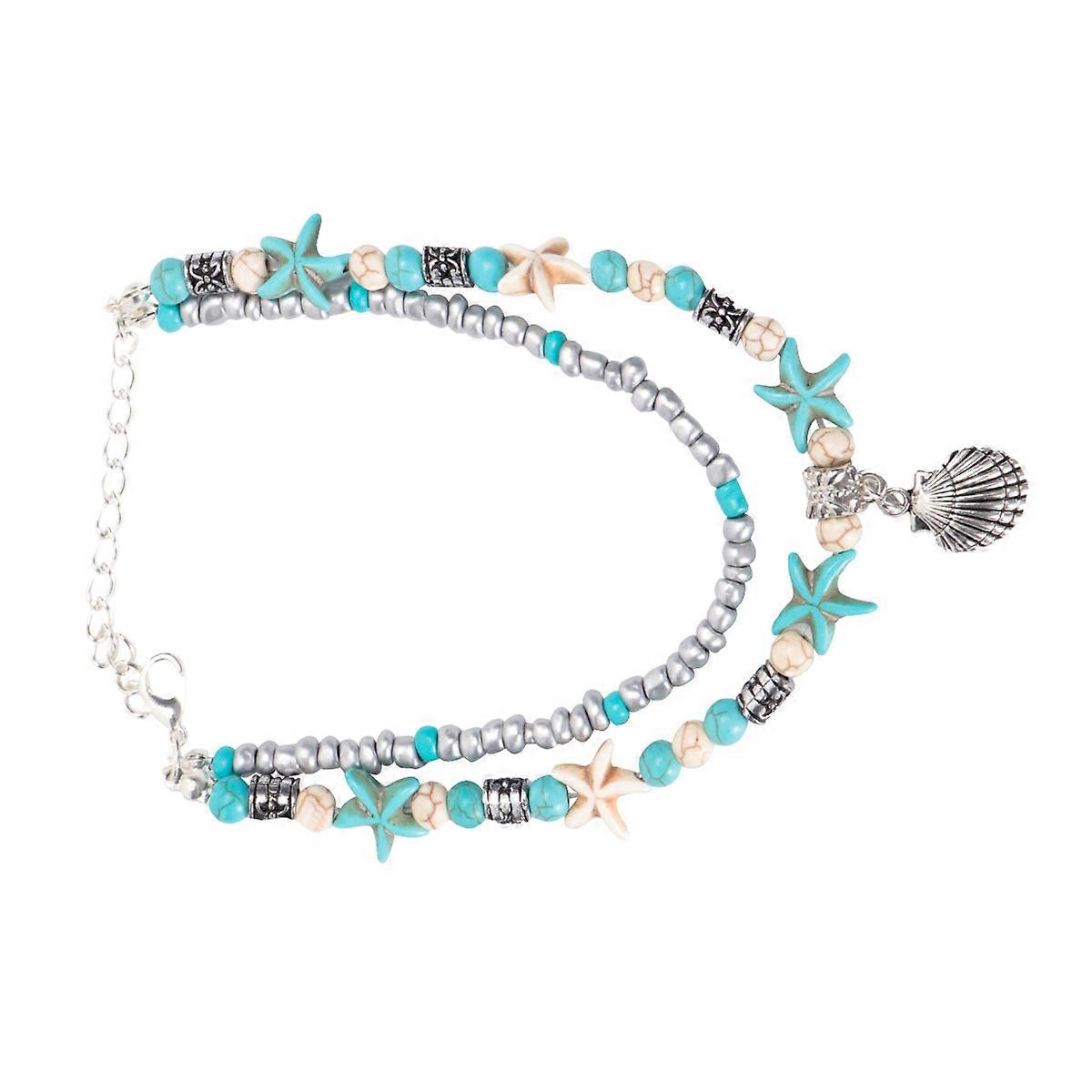 Fashion Anklet with Adjustable Design and Durable Alloy Material for Decoration Use Multi Color