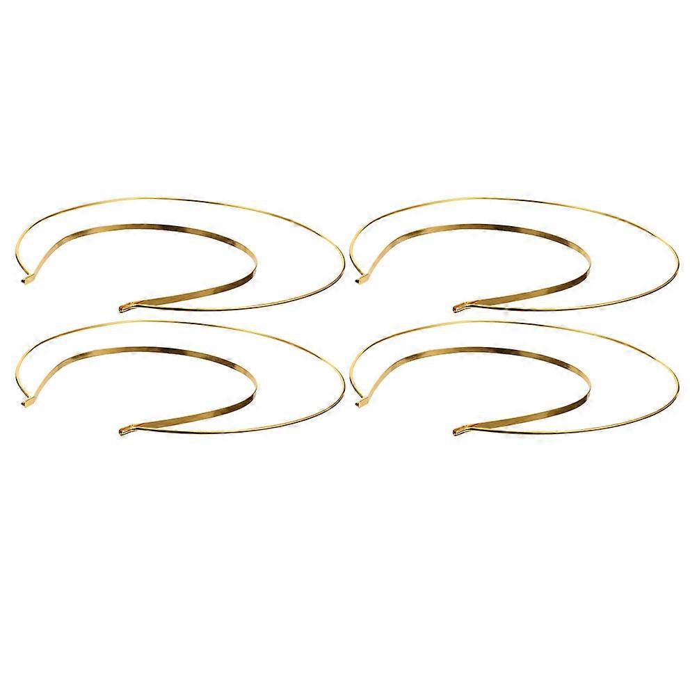 Party Hair Accessory Elegant Styling Accessory Golden 4Pcs