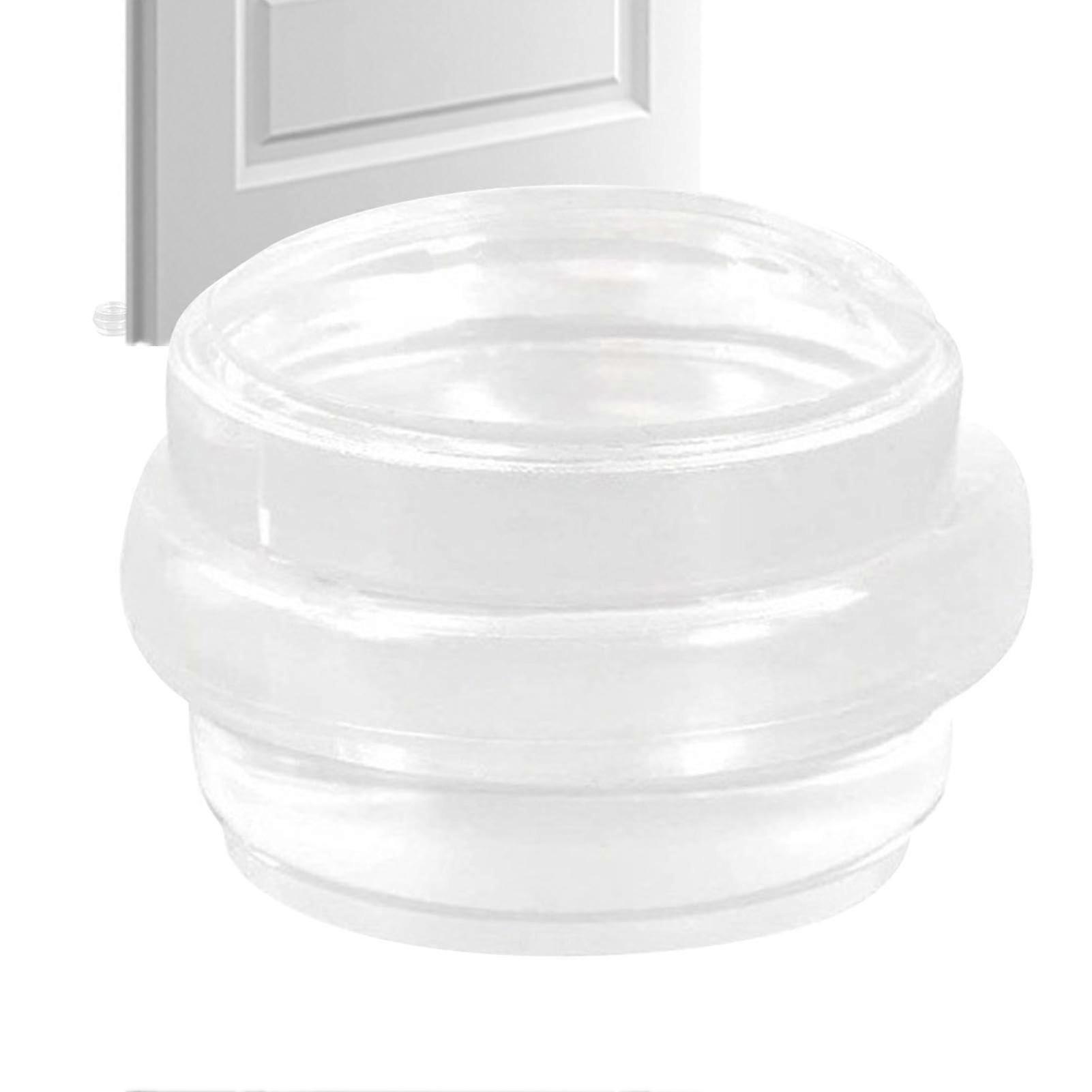 Clear Door Stop Floor Stopper Transparent Floor Mounted Freestanding Damper Without Drilling For Home School Office