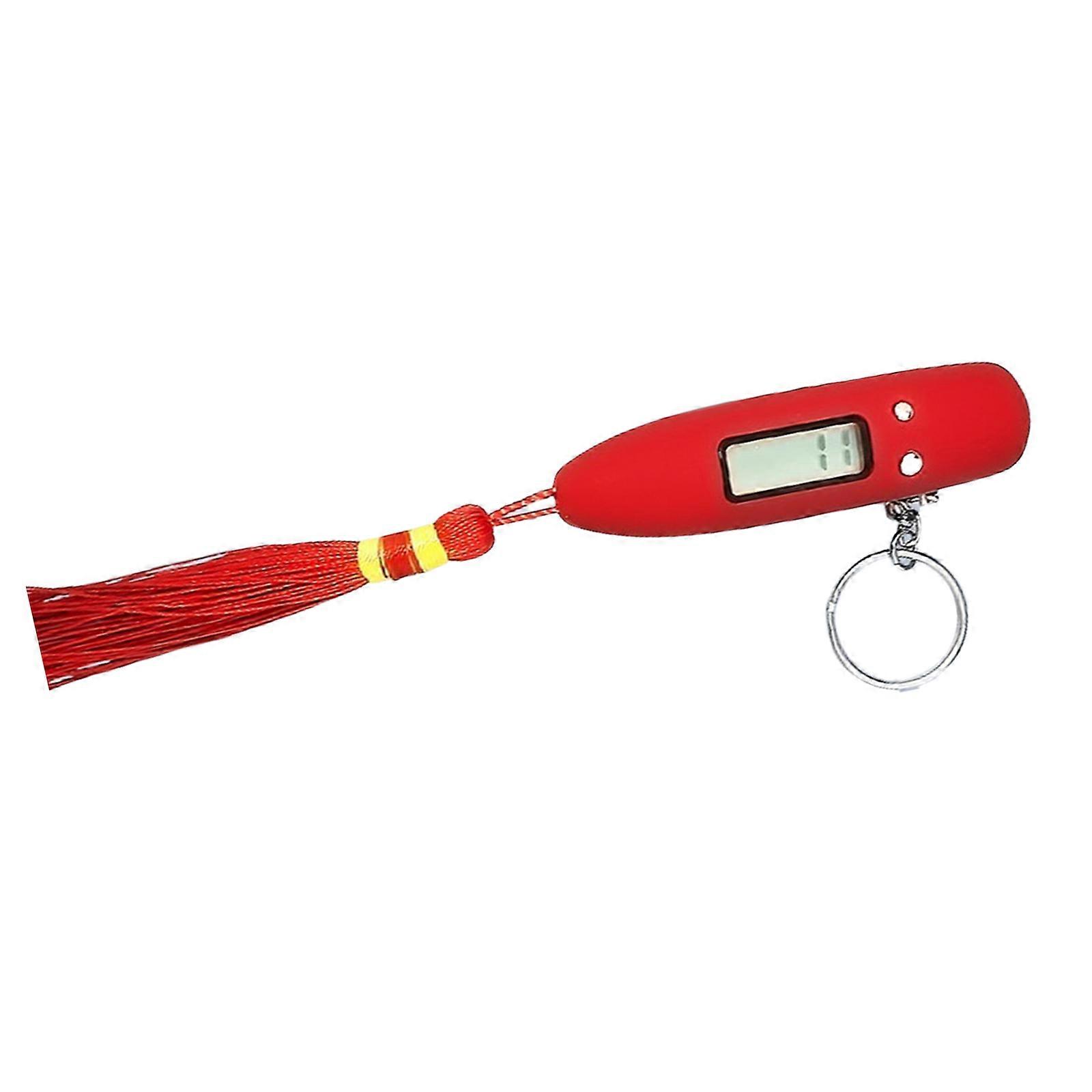Handheld Electrical Digital Counter Portable Finger Counter Prayer Relaxation Tool Decompression Gift for Stress Relief  Red