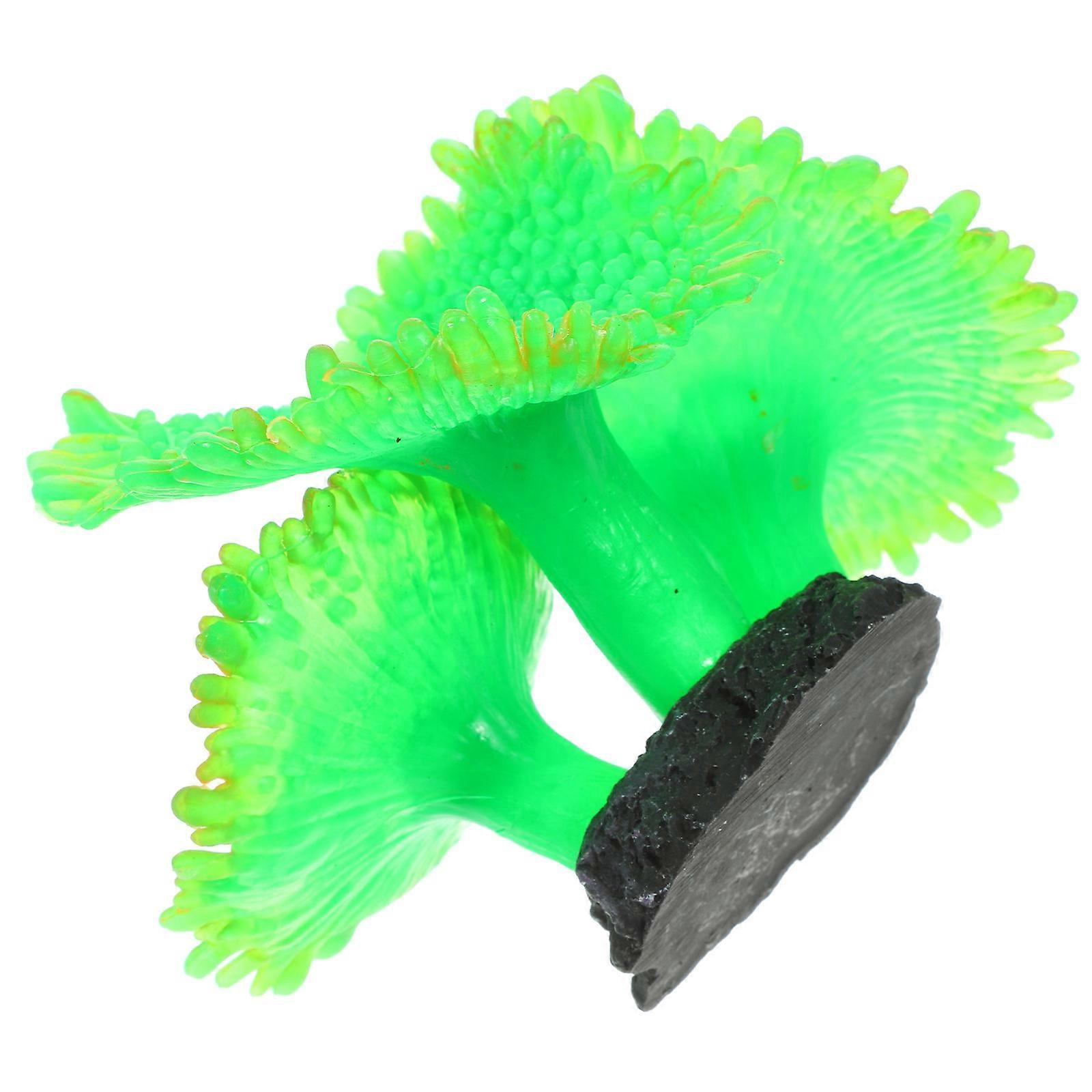 Dekoratif Mercanlar Canlı Renkler Silikon Yapay Mercan Modeli Ofis Balık Tankı Sualtı Dekoratif Mercanlar Toksik Olmayan 1Paket