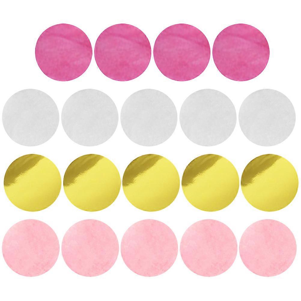 Round Confetti 4 Bags for Weddings Birthdays Table Decorations Enhance Party Atmosphere with Vibrant Colorful Decor