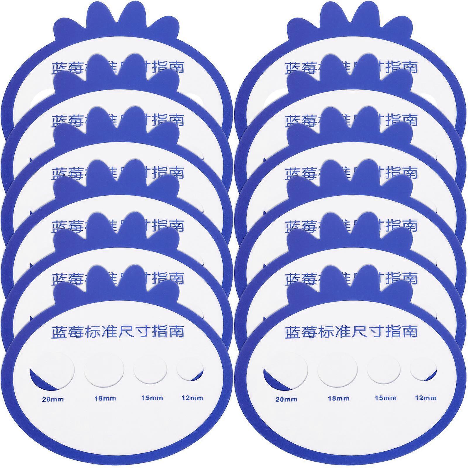 12pcs Blueberry Diameter Measurement Cards Useful Blueberry Sizing Tools