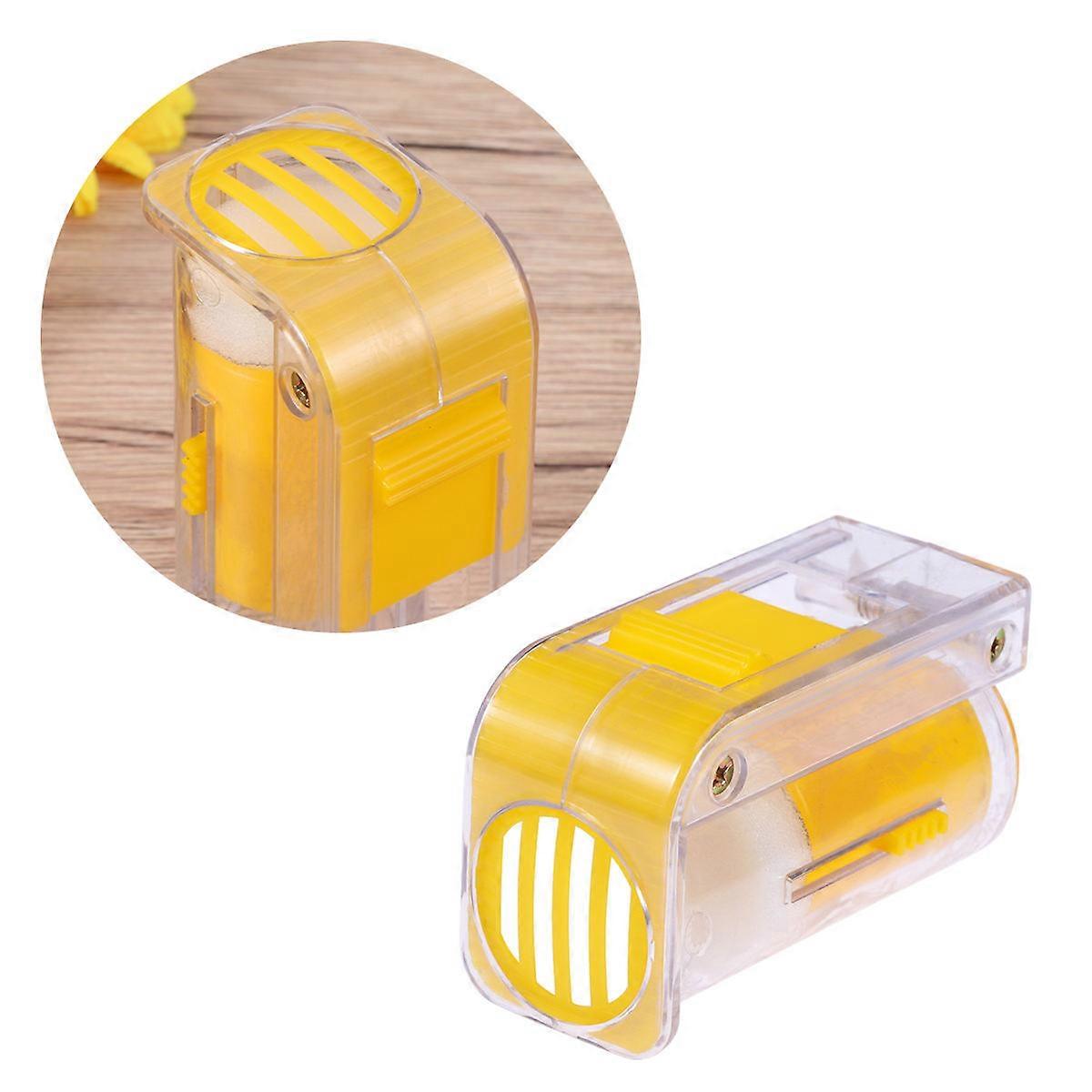 Beekeeping Cage Beekeepers Mark Tool Yellow Plastic Mark Bottle Keep Lightweight 1Pack