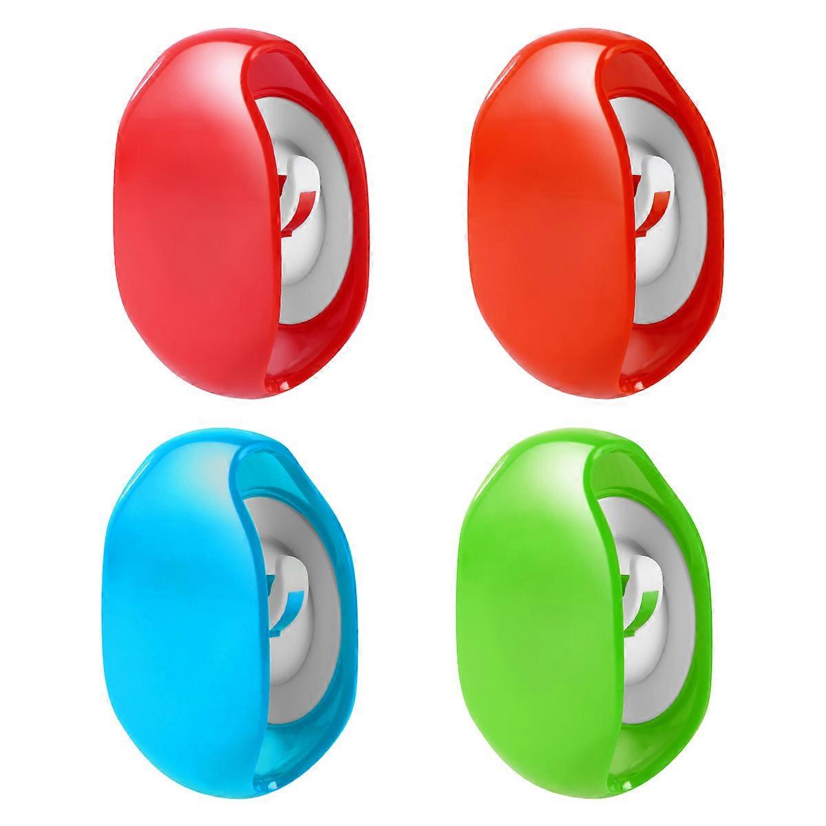 UKCOCO 4PCS Automatic Roll Earphone Headset Headphone cable Cord Winder Headphones Storage (Orange, Red, Green, )