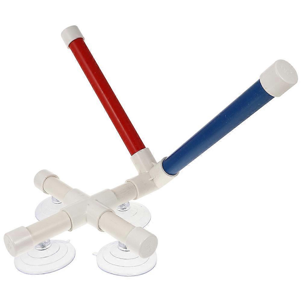 MultiUse Bird Stand Toy for Parakeets and Parrots Made from PVC with Suction Cups Ideal for Pet Birds 12.5 x 10.5 x 5.0 Inches