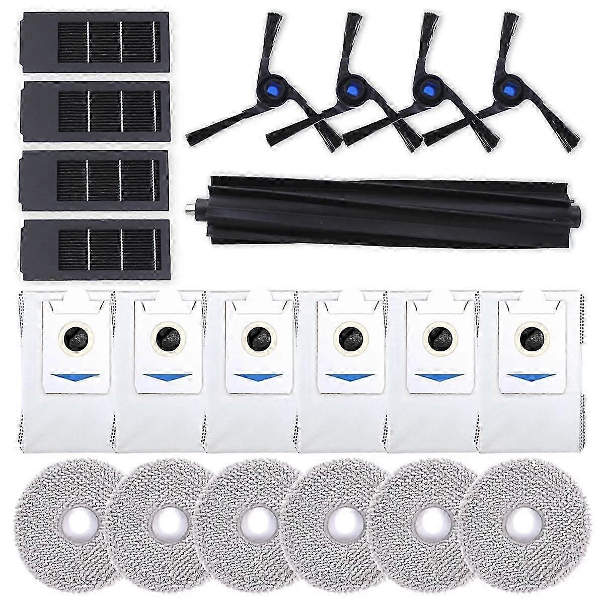 For Deebot X2 Omni Robot Vacuum Main Side Brush Hepa Filter Mop Cloth Dust Bags Accessories-jc