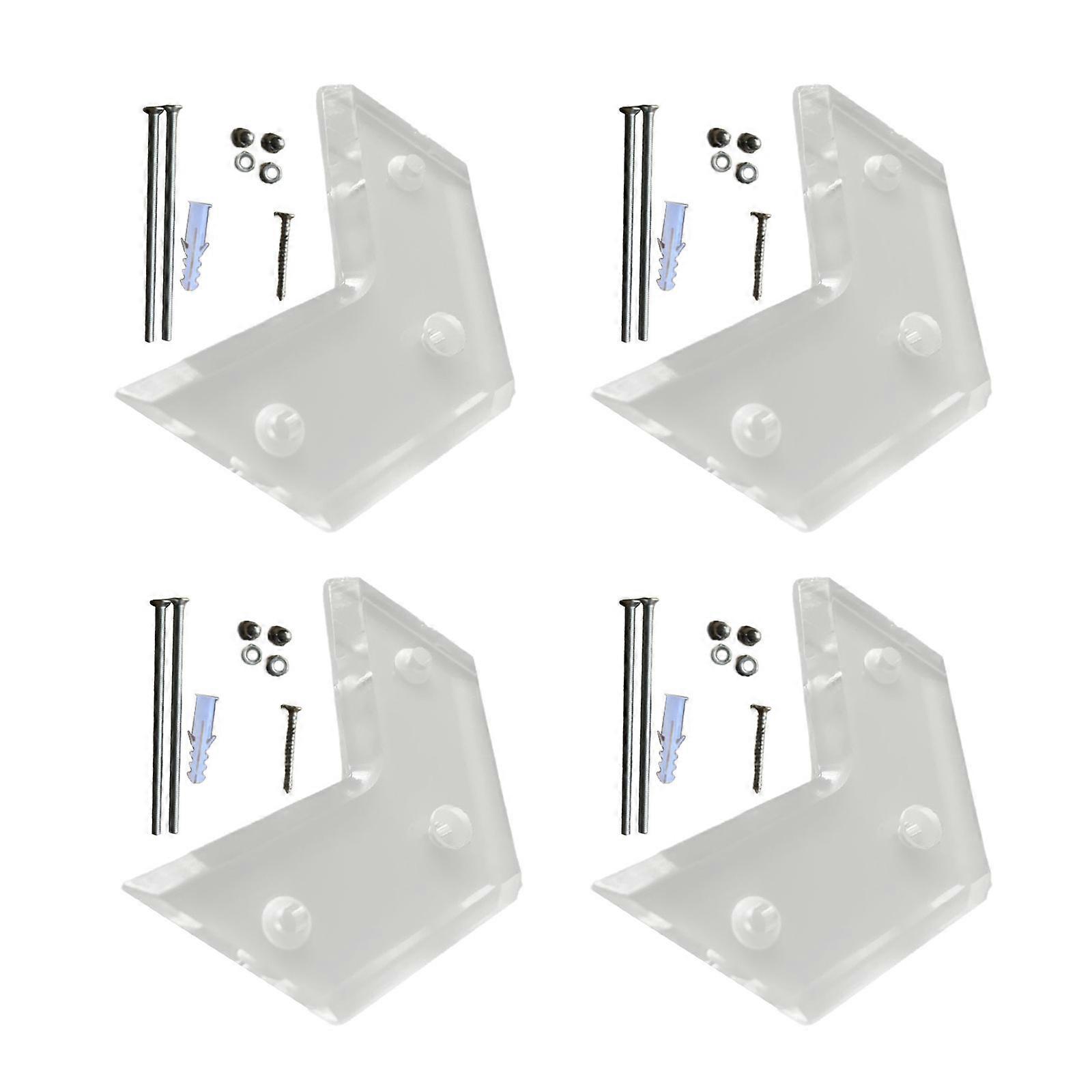 Skateboards Wall Hanger Acrylic Floating Deck Display Vertical Storage Solution for Skaters Secure & Decorative Storage Multicolor