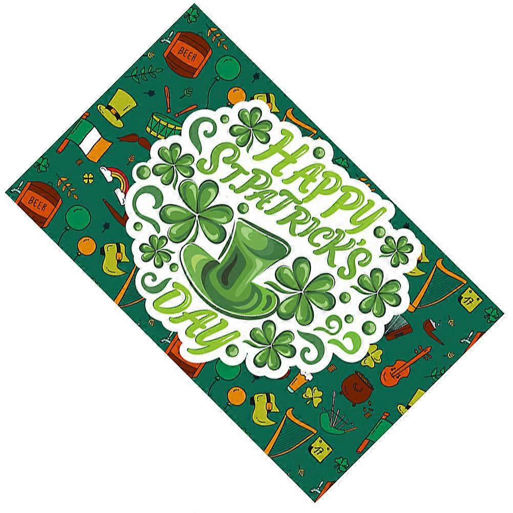Festive Atmosphere Enhancement St Patricks Day Decorative Flags Party Decoration Assorted Color 1Pack
