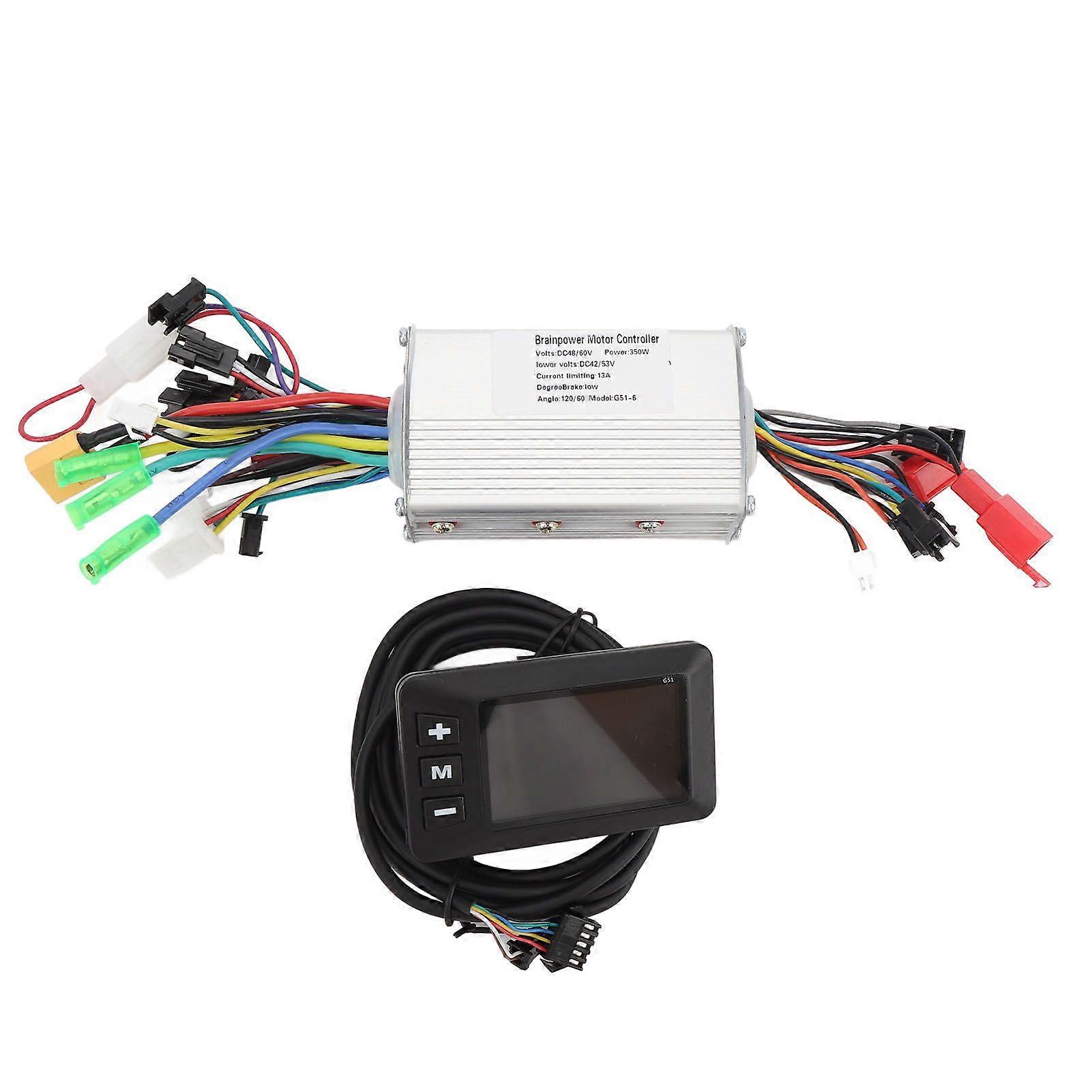 48 60V 350W Brushless Controller Panel Kit Motorcontroller mit G51 LCD-Display-Panel-Set für Elektrofahrrad-Roller