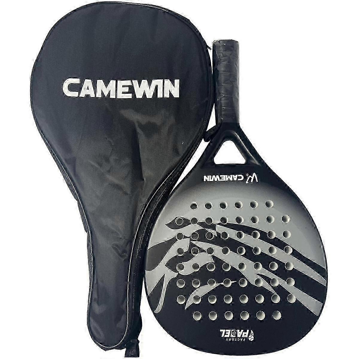 2025 Padelracket Beach Tennis Koolstofvezel Eva Face Tennis Paddle Racket Racket Met Pakleas