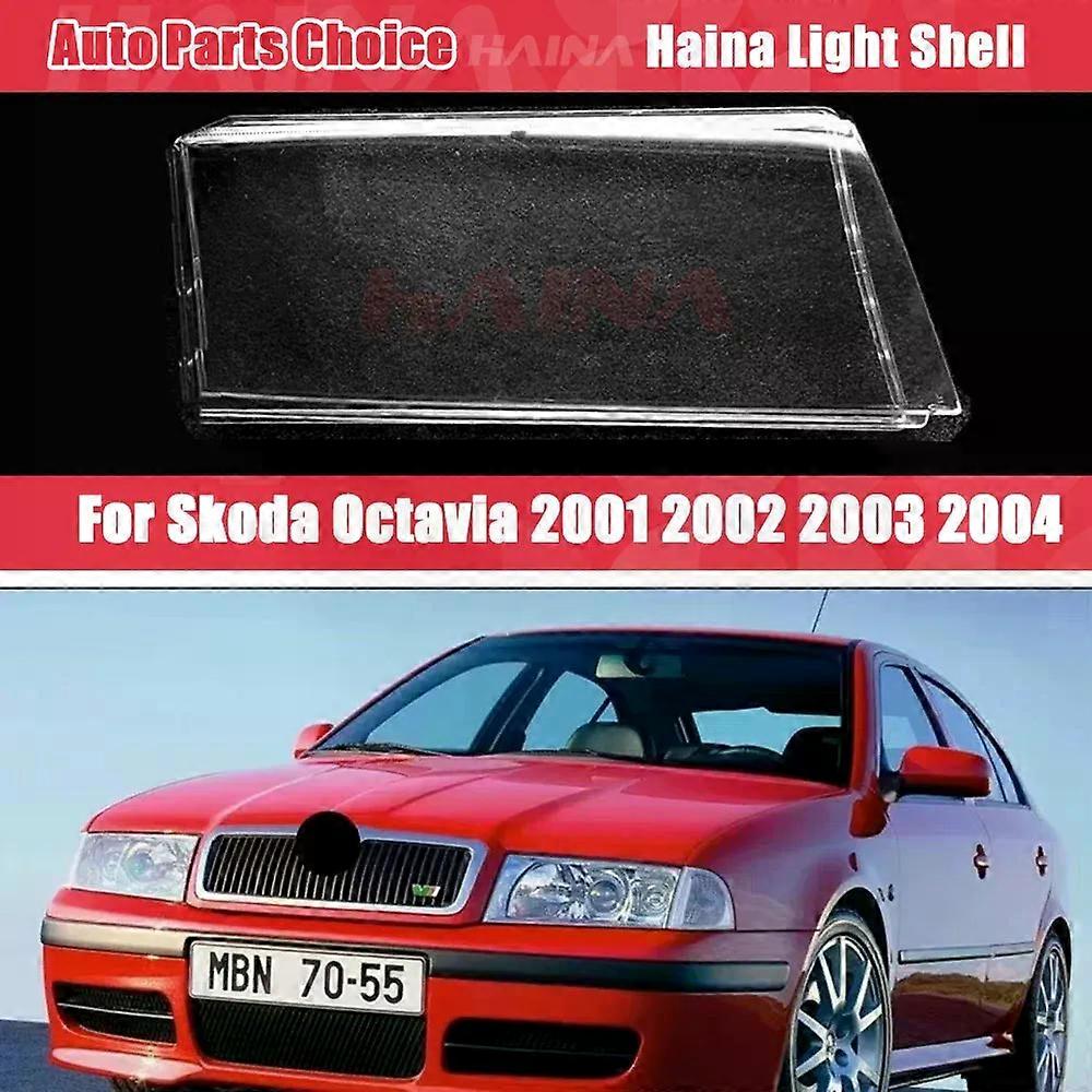 Headlight Cover Lens For Skoda Octavia 2001 2002 2003 2004 Headlamp Transparent Lampshade Shell Mask Lens Lamp Shade Plexiglass