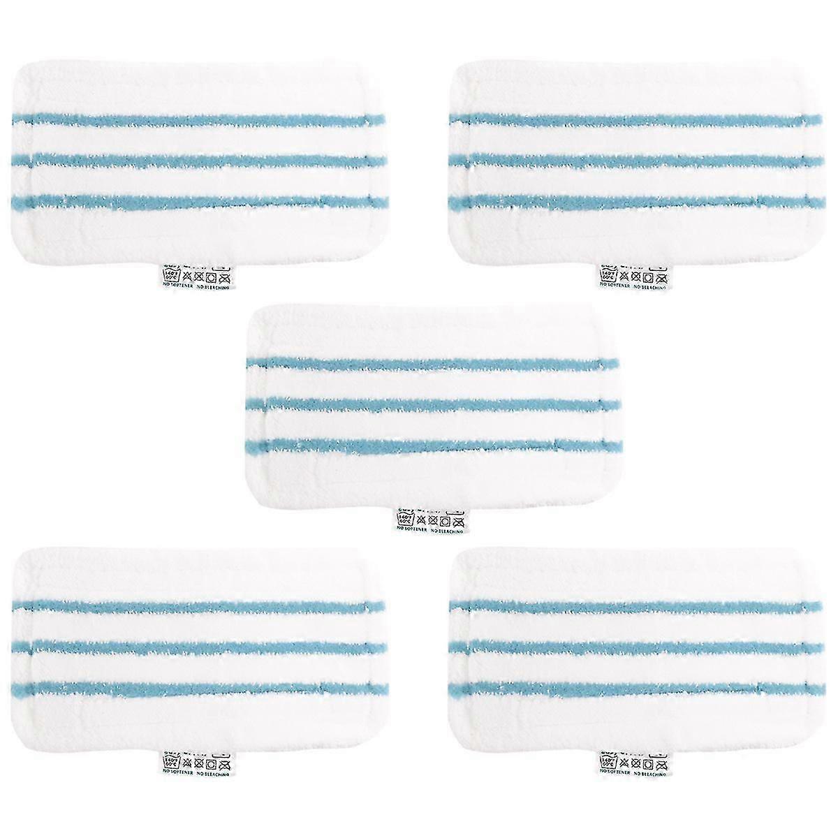 Pack of 5 Microfiber Pads for Black& Steam Mop Replacement