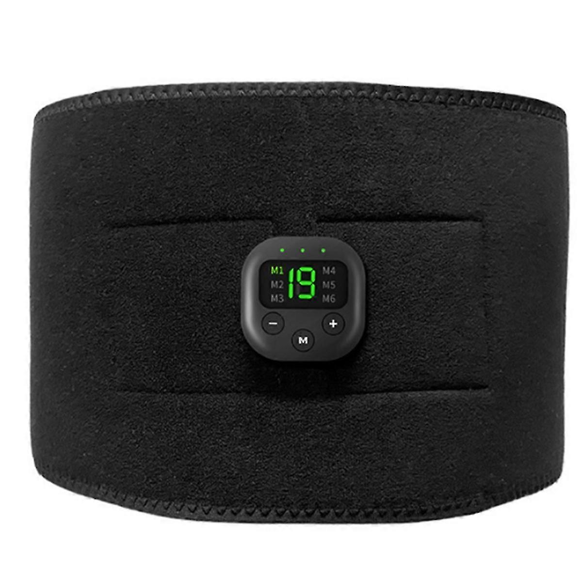 Fat-Removing Belt with Smart Digital Display EMS Silicone Conductive Lazy Indoor Fitness Waist Massage Training