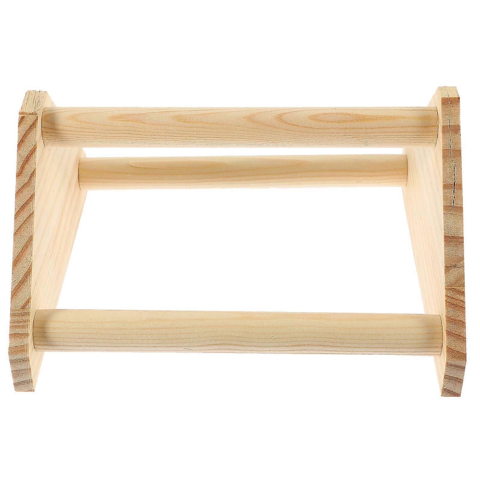 Durable Indoor Wooden Bird Training Perch Stand for Chickens – Encourages Play and Exploration in Pet Birds