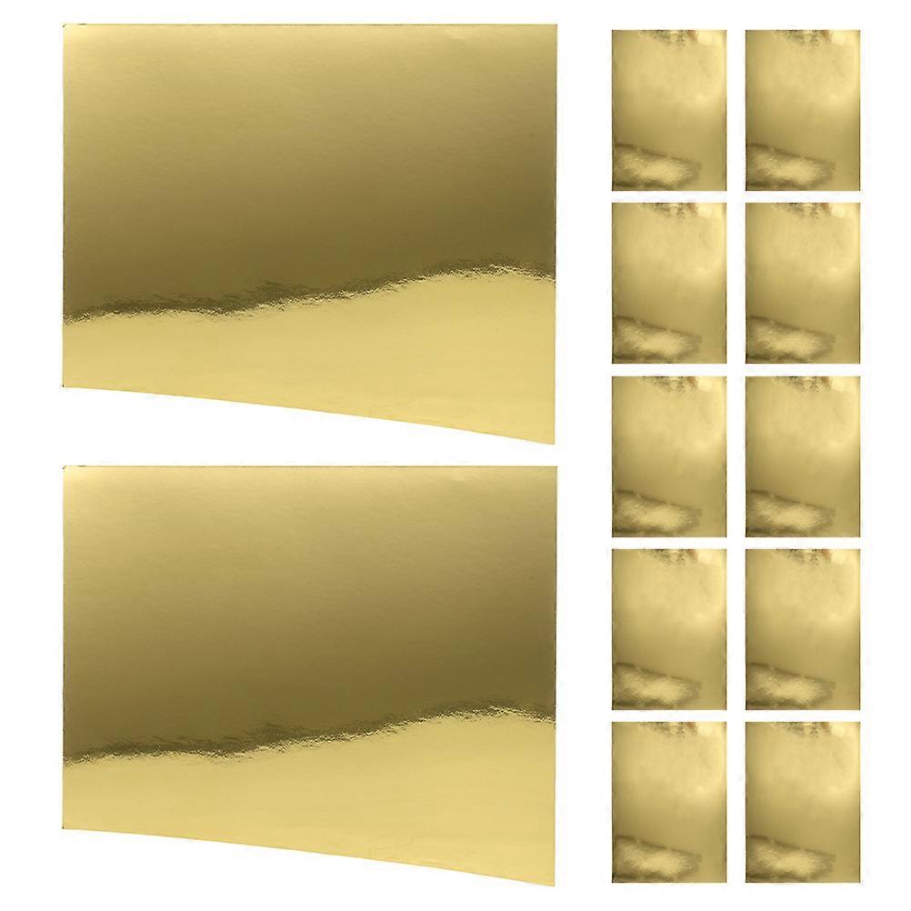 Versatile Use Metallic Golden Cardstock Sheets For Crafting Invitations And Decor 20Pcs