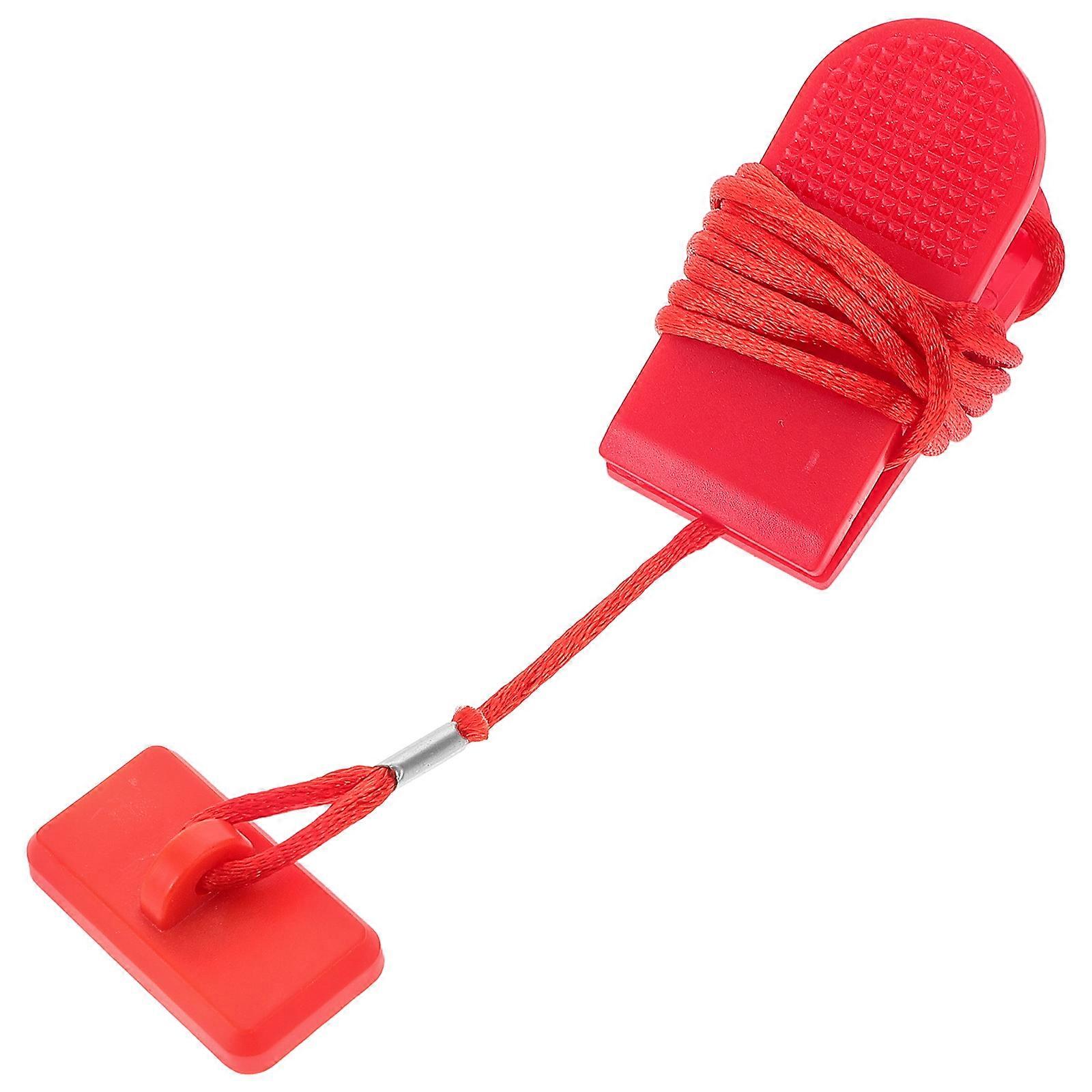 Treadmill Safety Key Accessory For Home Use Workout Sessions 3.50X2.00X1.50CM Red Increases Treadmill Lifespan 1Pack
