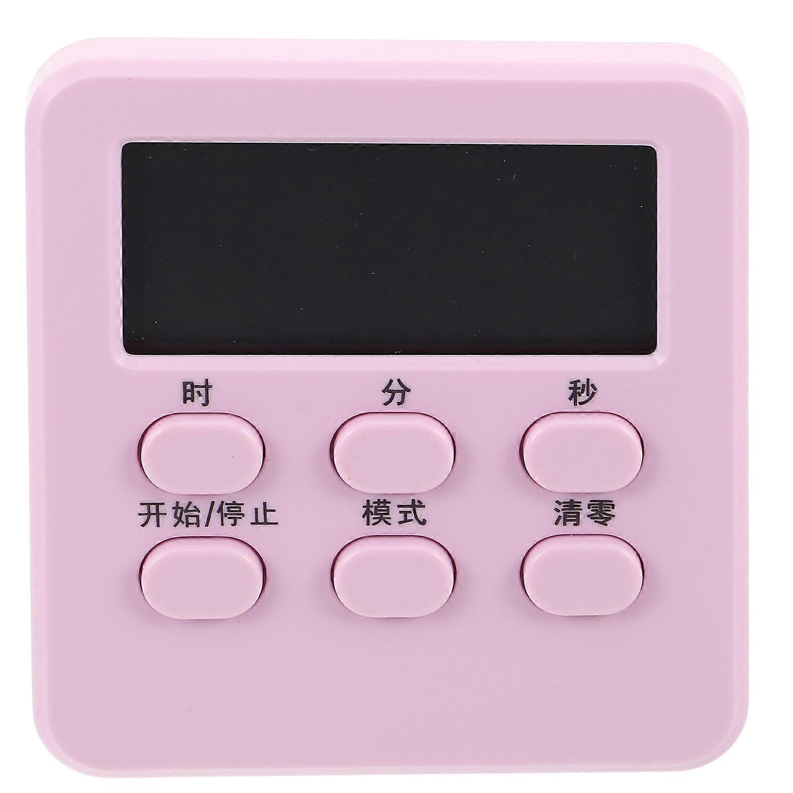 Silent Digital Kitchen Timer with Loud Alarm, Electronic Countdown Timer for Office, Gym, Study, Easy to Read Display, No Battery Required