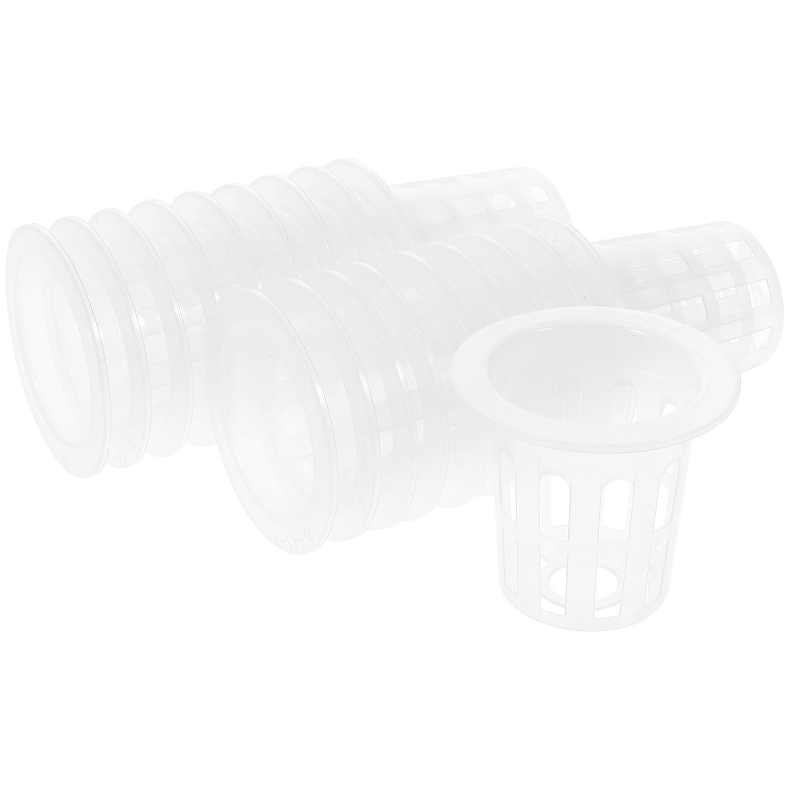 100pcs Durable Hydroponic Baskets Net Pots for Soilless Planting Garden Nursery Home Cultivation