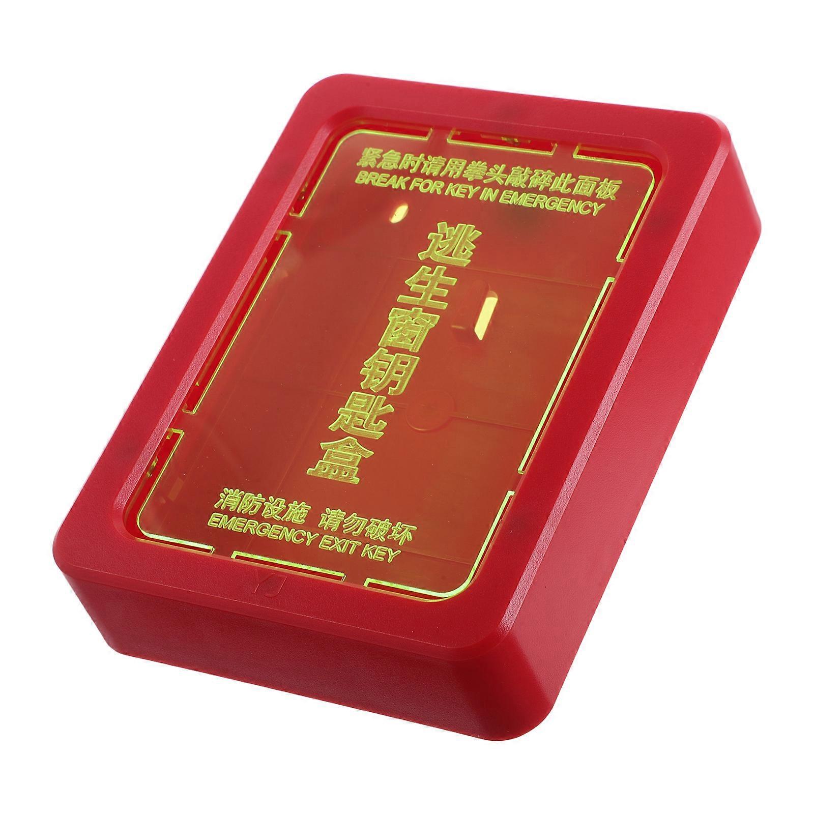 Emergency Door Key Lock Box Red ABS with Quick Emergency for Keys
