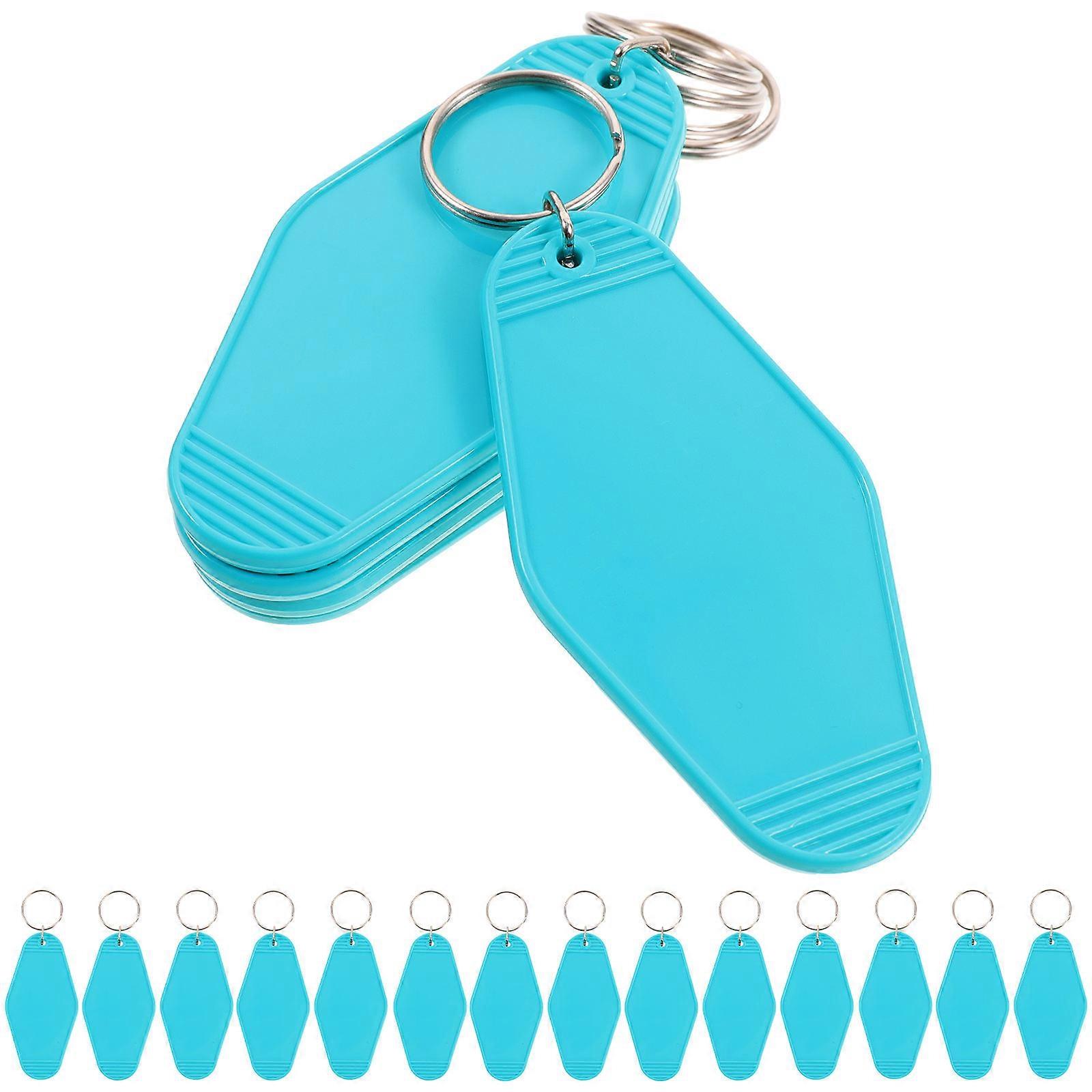 Skyblue Plastic Key Tags with Rings for Luggage and Keys 20 Pieces Lightweight Durable