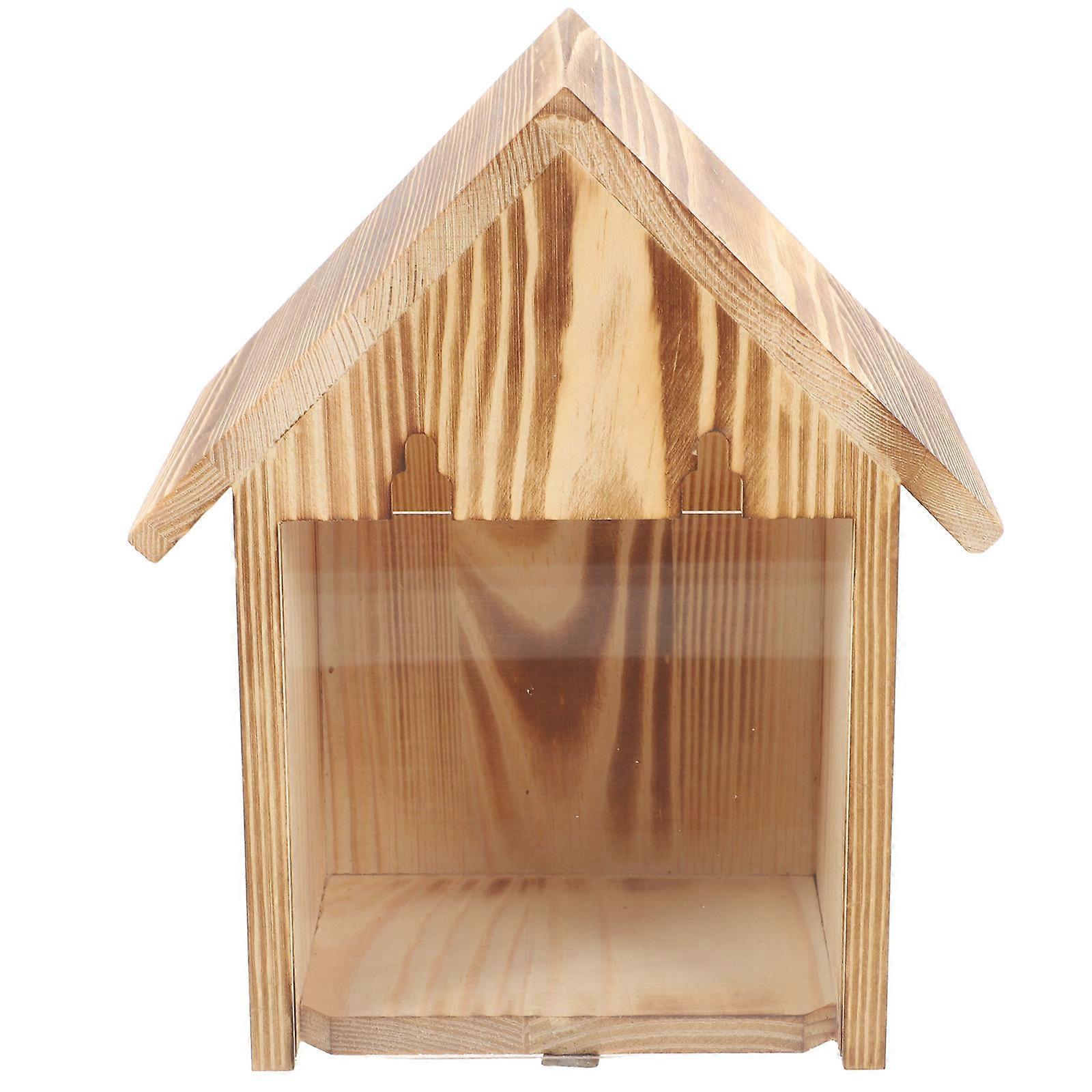 Window Bird House For Outside See Through Bird Shelter Secure Installation Ideal Entry Hole 1Pack