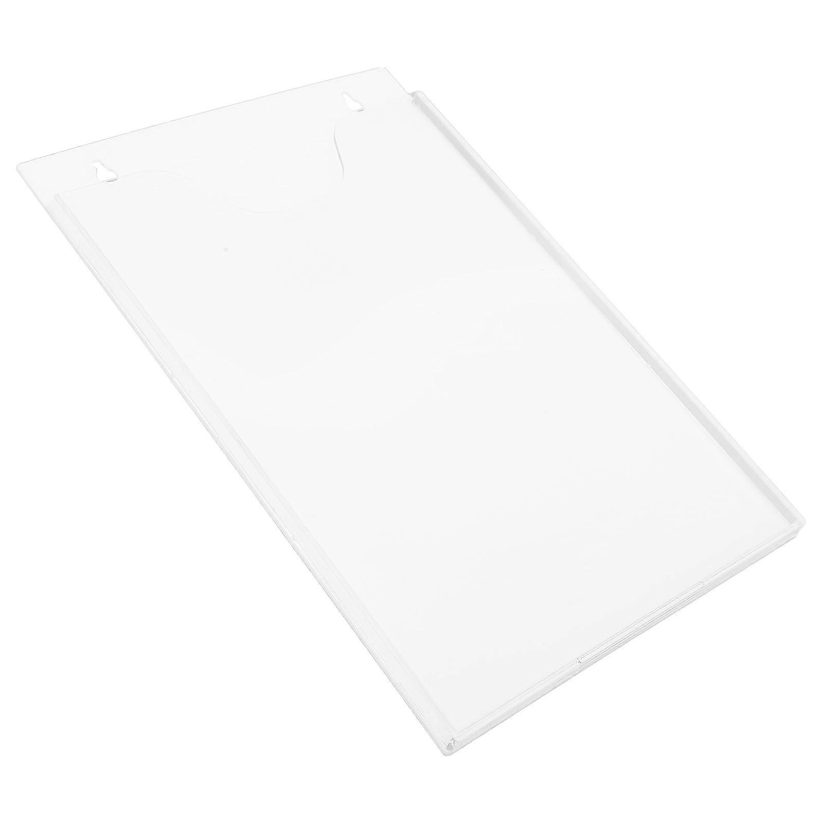 Magazine Stand For Display Clear Document Holder White Color 33.00X22.00X1.20CM Office Use 1Set