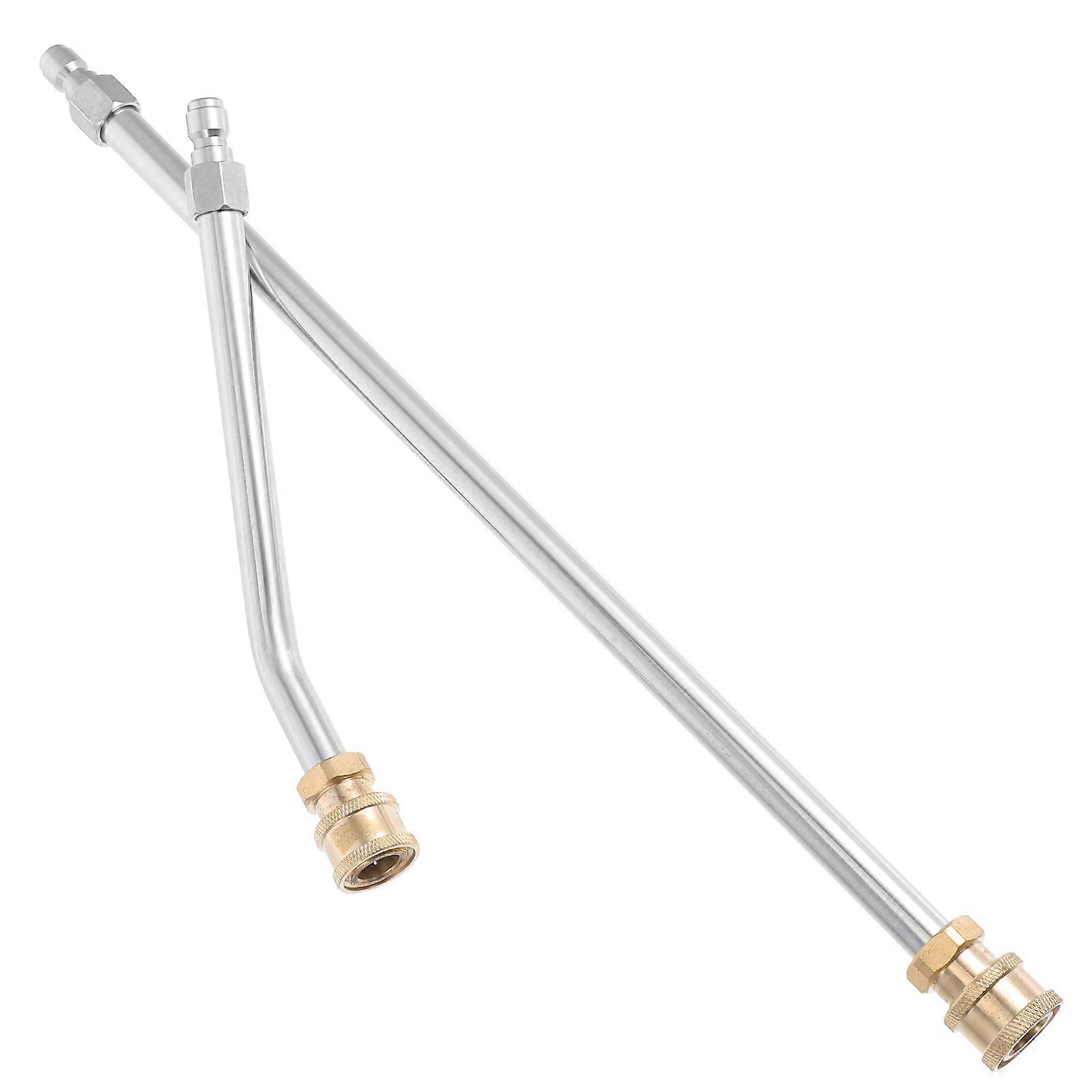 2pcs Stainless Steel Pressure Washer Wands Extension with Quick Connect High Pressure Power Washer Lance