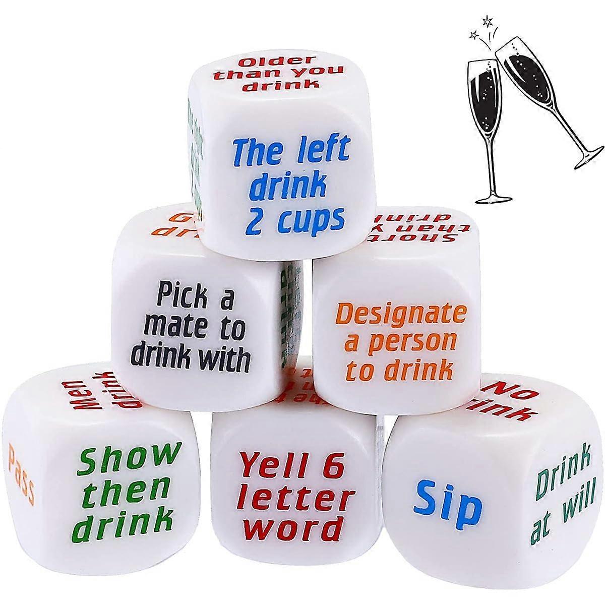 Various fun cubes designed for use in leisure activities. Fun Dice are suitable for indoor games and parties.