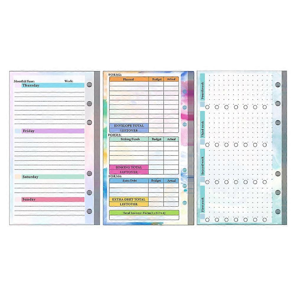 Budget Planner Notebook Bill Organizer For Small Business Owners Receipt Organization A6 17.20X9.50X1.00CM 1Set