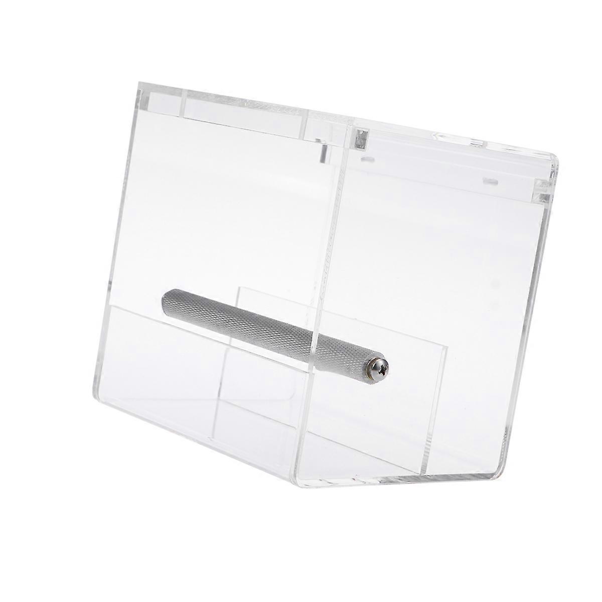 Acrylic Window Bird Feeder with Extra Deep Tray for Wild Birds Transparent and Durable 4 Cups Size