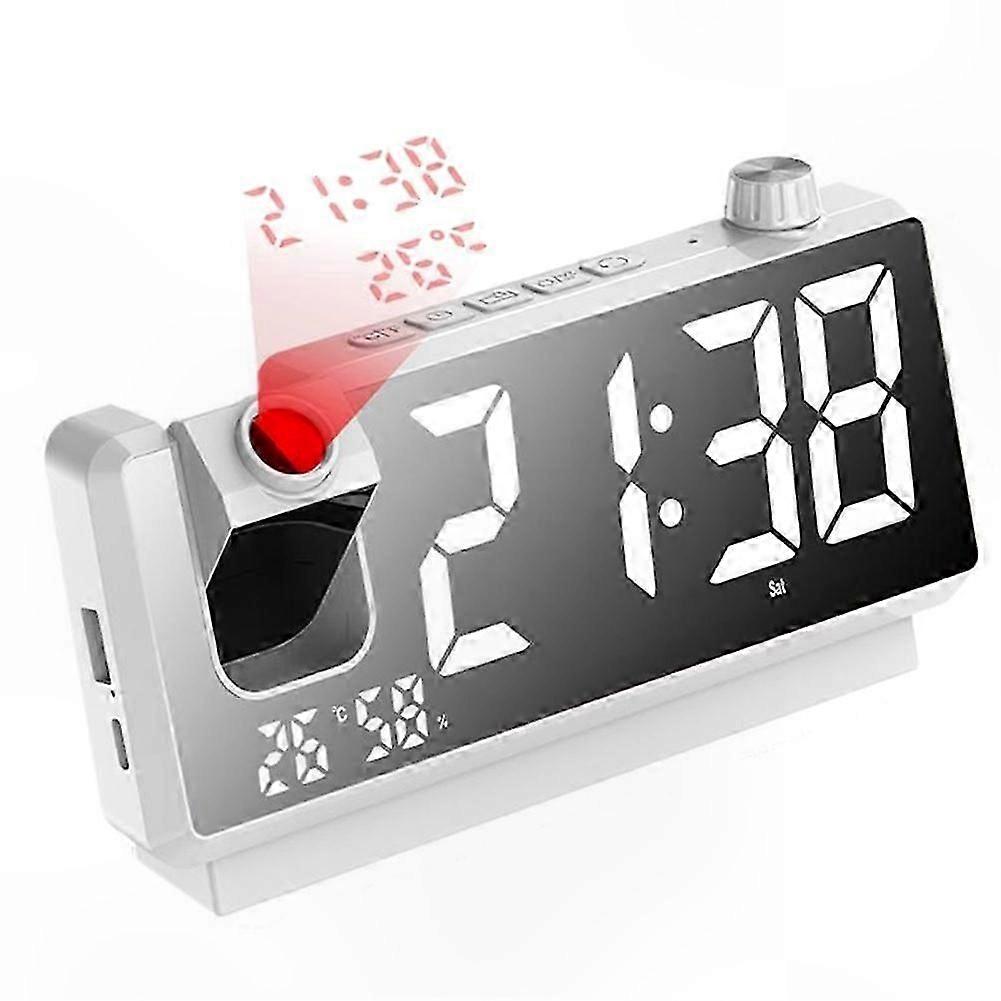 Smart Alarm Clock with HD LED Display and Projection Functionality A
