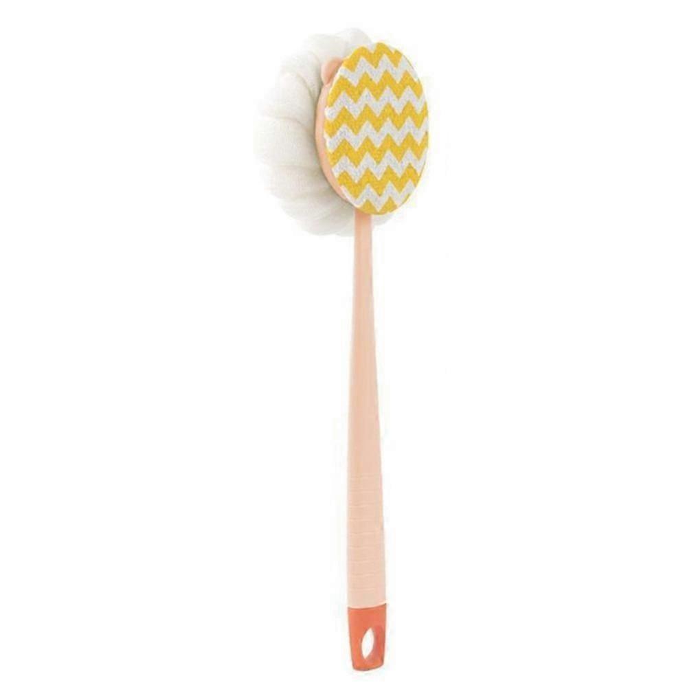 Loofah Back Scrubber Long Handle Shower Body Brush with Soft Mesh Sponge for