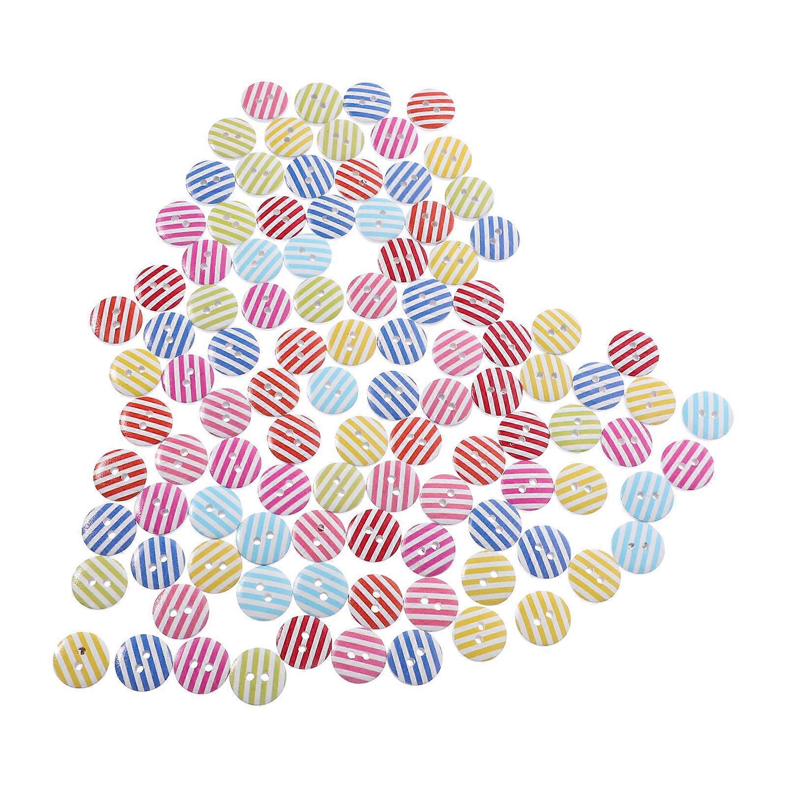 100pcs Round Sewing Buttons for Decorative Coat Buttons and DIY Accessories