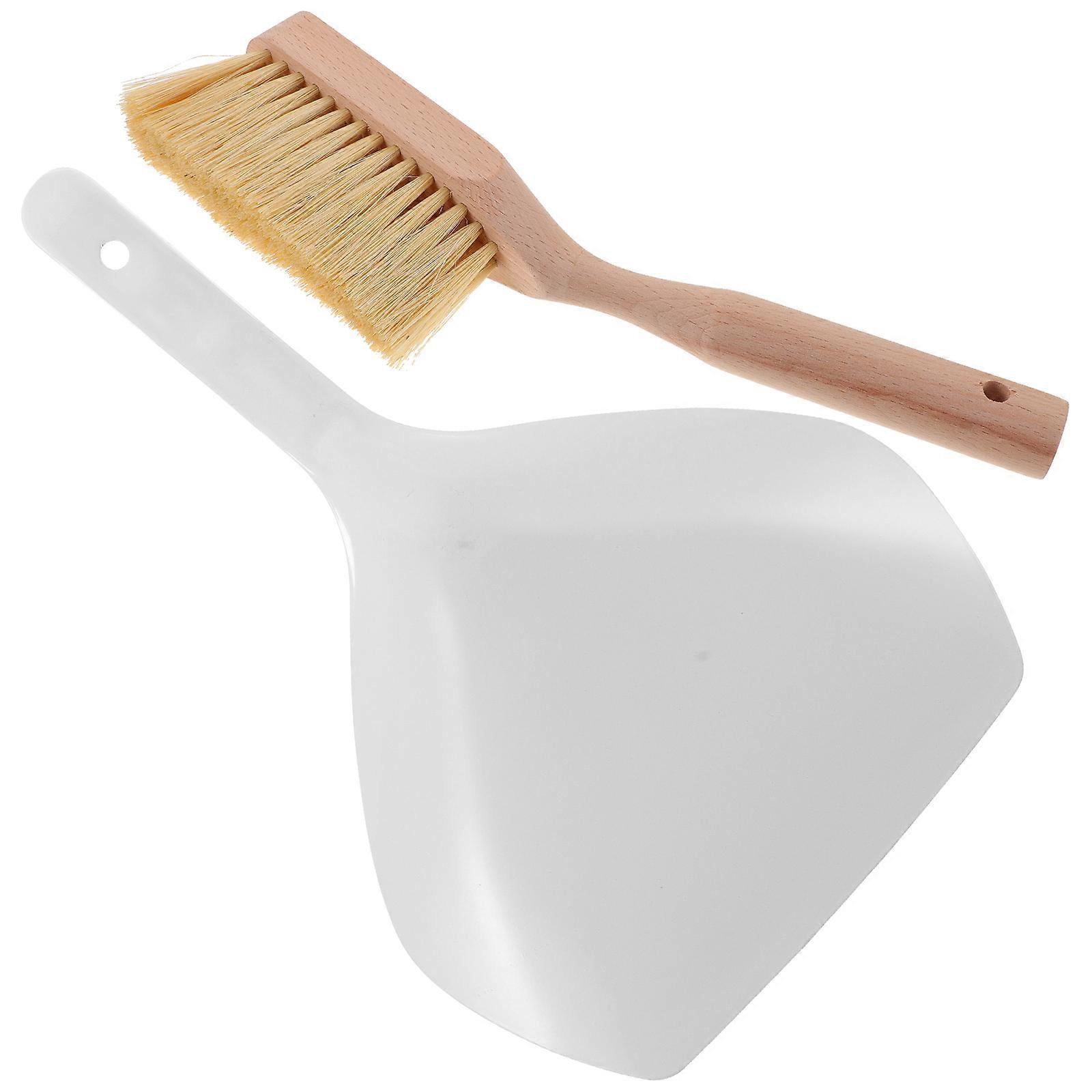 Handheld Small Broom With Dustpan For Cleaning Computer Rooms In Assorted Color Wood Practical Design 1 Set