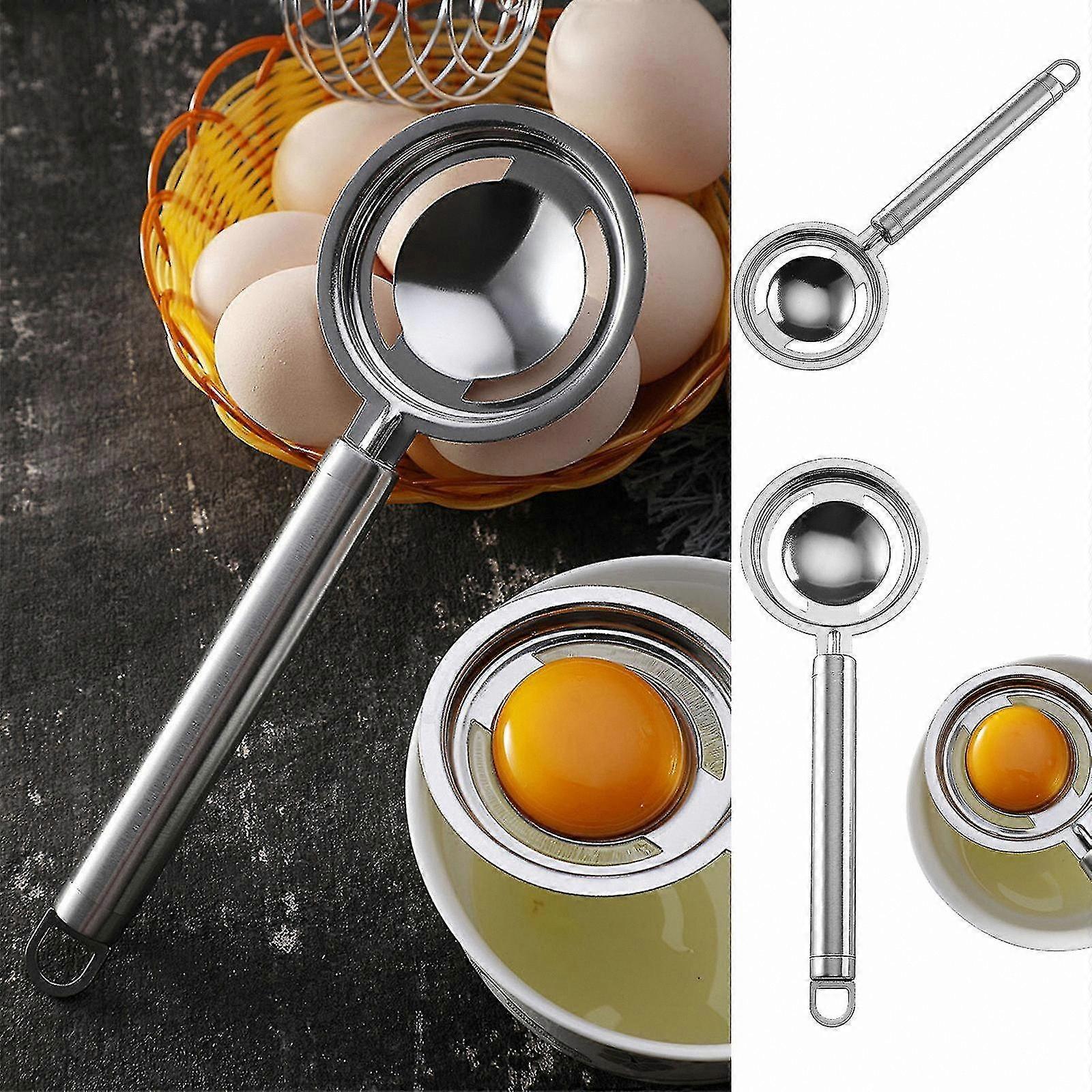 Kitchen Stainless Steel Egg Yolk Separator Tool for Cooking and Baking Needs