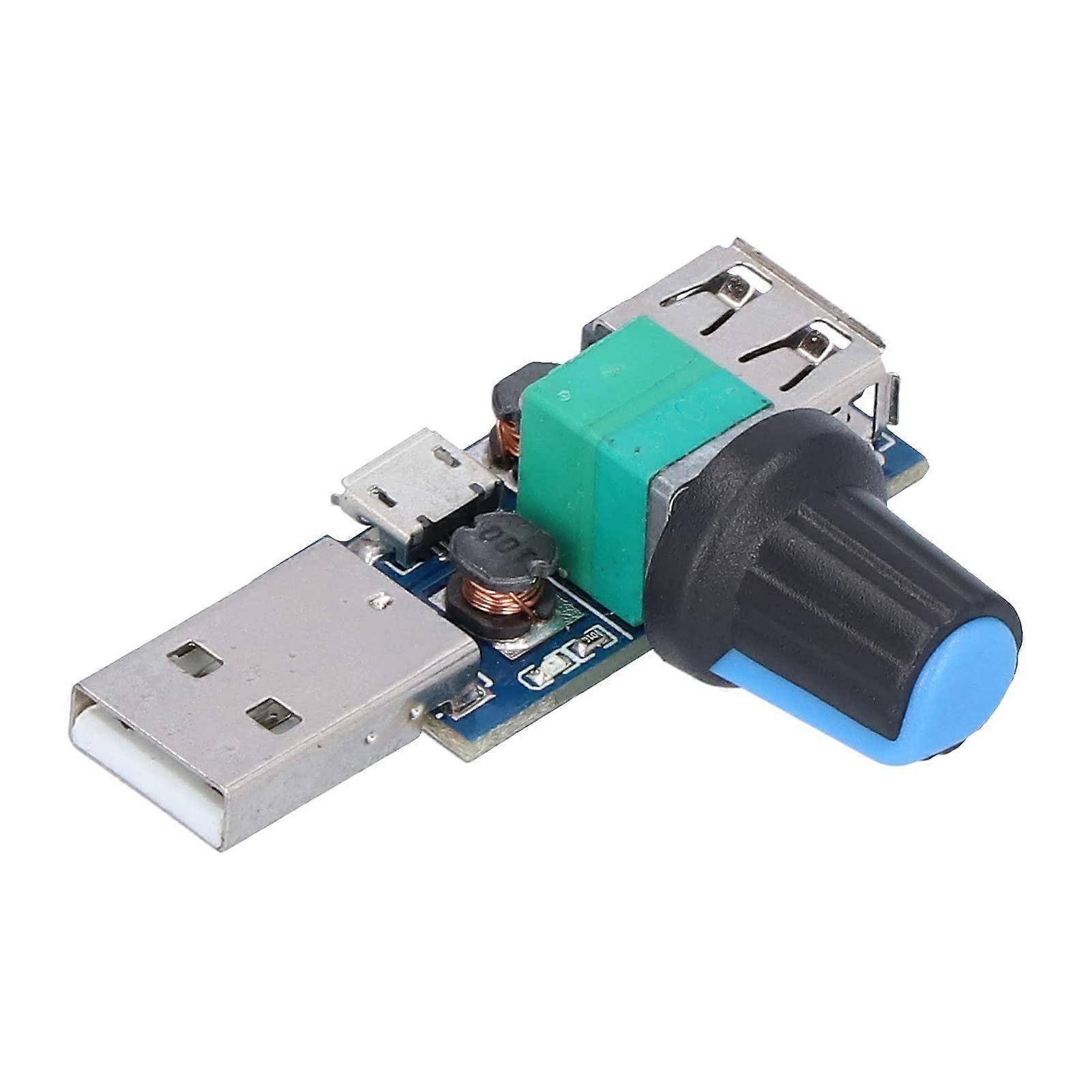 USB Fan Speed Controller Module with Adjustable Control Board for 5V USB Fans, Durable PCB for Efficient Cooling Solutions