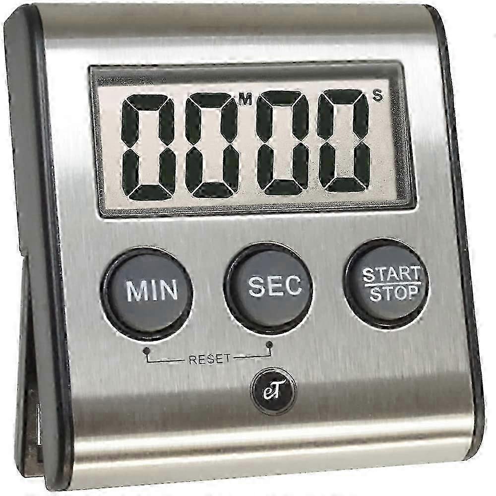 Magnetic Stainless Steel Kitchen Timer with Loud Alarm