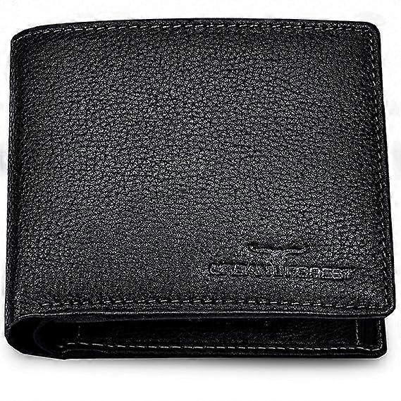 Stan Black Minimalist Leather Wallet for Men